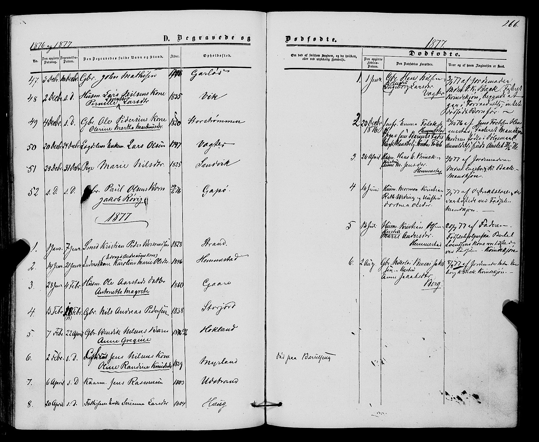 Kvæfjord sokneprestkontor, SATØ/S-1323/G/Ga/Gaa/L0004kirke: Parish register (official) no. 4, 1857-1877, p. 266