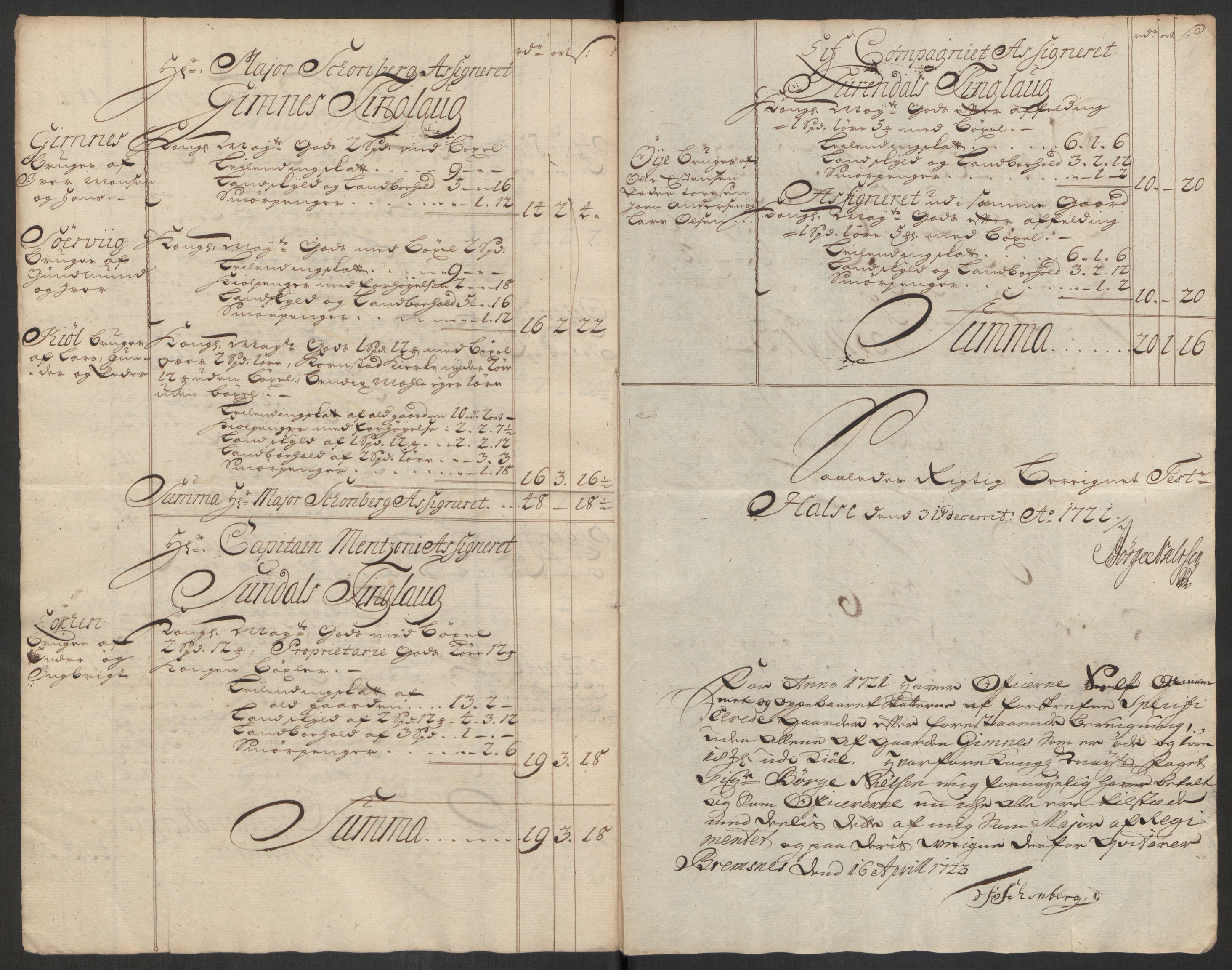 Rentekammeret inntil 1814, Reviderte regnskaper, Fogderegnskap, RA/EA-4092/R56/L3754: Fogderegnskap Nordmøre, 1721, p. 447