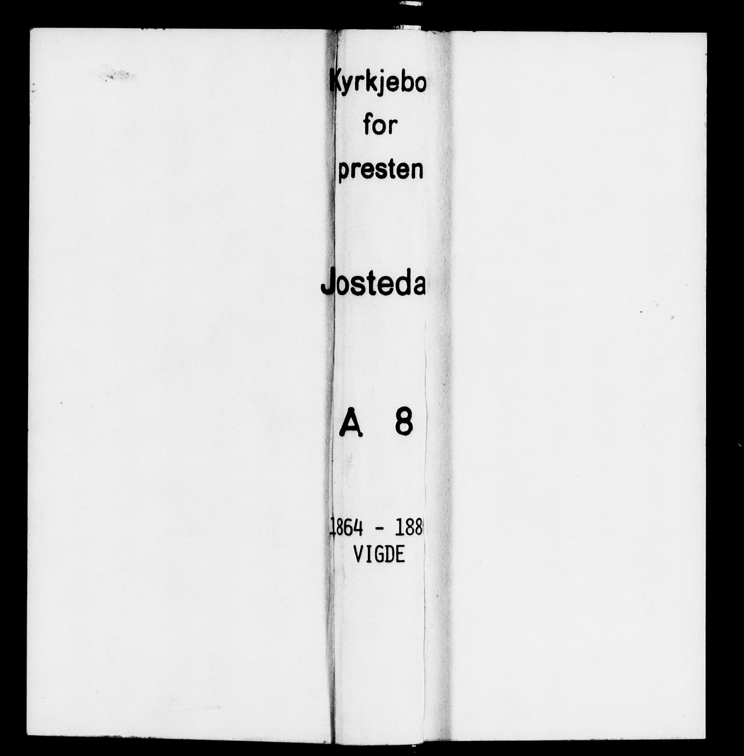 Jostedal sokneprestembete, SAB/A-80601/H/Haa/Haaa/L0008: Parish register (official) no. A 8, 1864-1886, p. 1