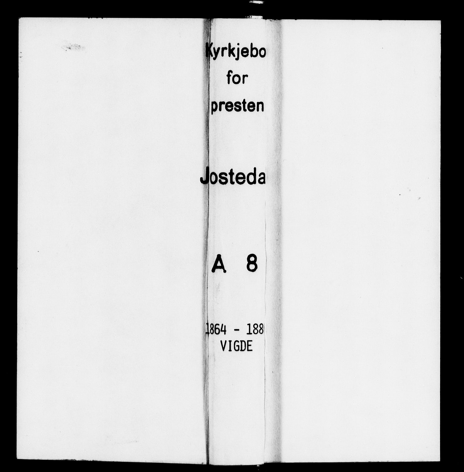 Jostedal sokneprestembete, AV/SAB-A-80601/H/Haa/Haaa/L0008: Parish register (official) no. A 8, 1864-1886, p. 1
