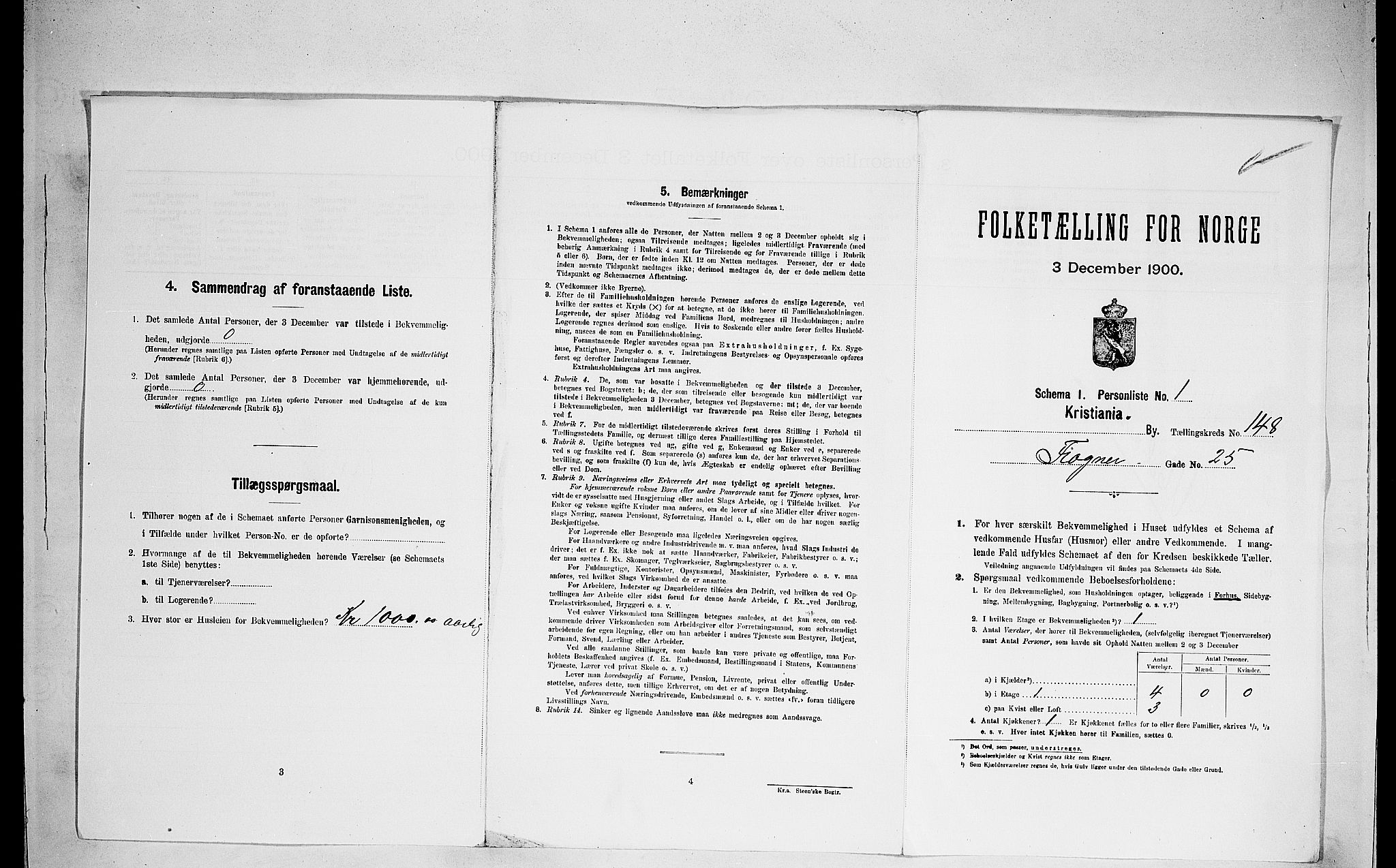 SAO, 1900 census for Kristiania, 1900, p. 25553