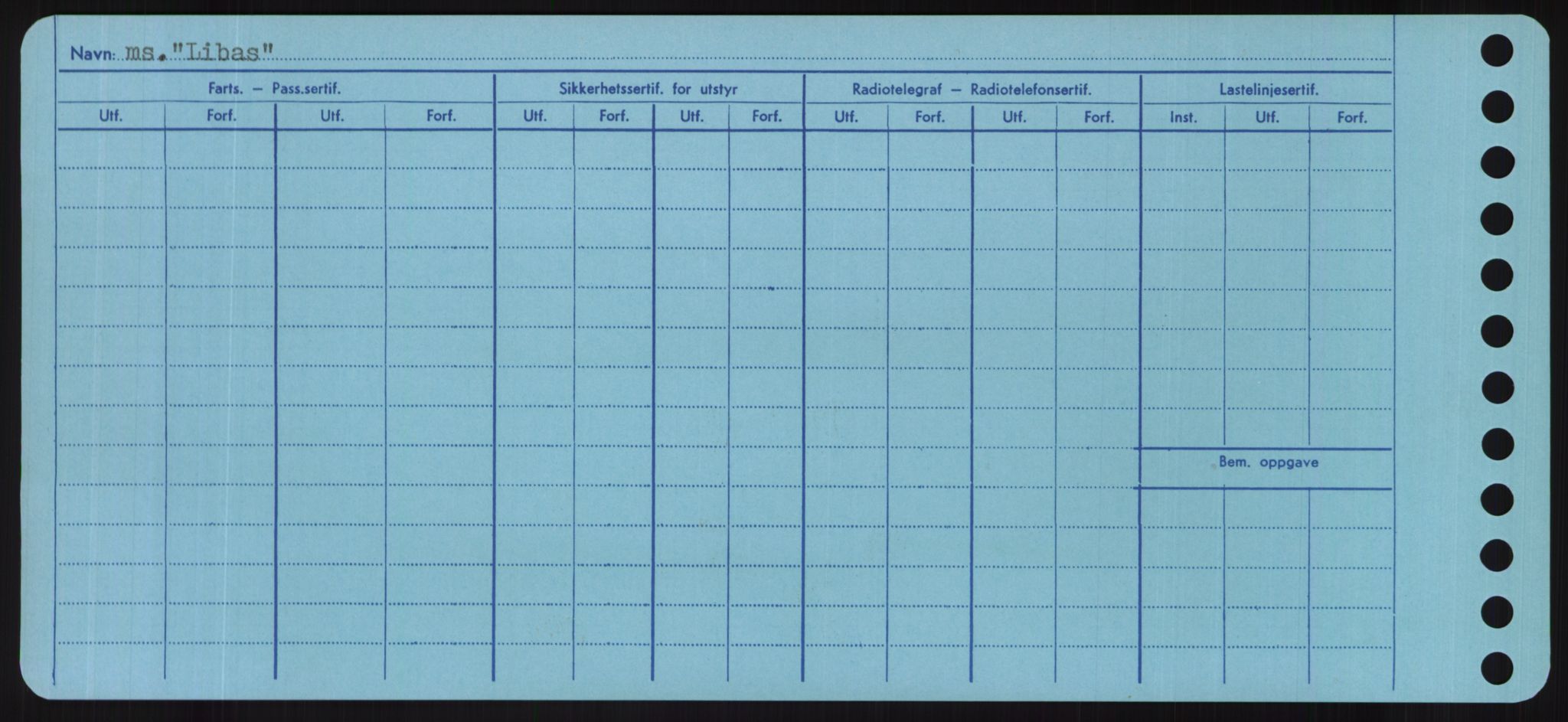 Sjøfartsdirektoratet med forløpere, Skipsmålingen, RA/S-1627/H/Hd/L0023: Fartøy, Lia-Løv, p. 6