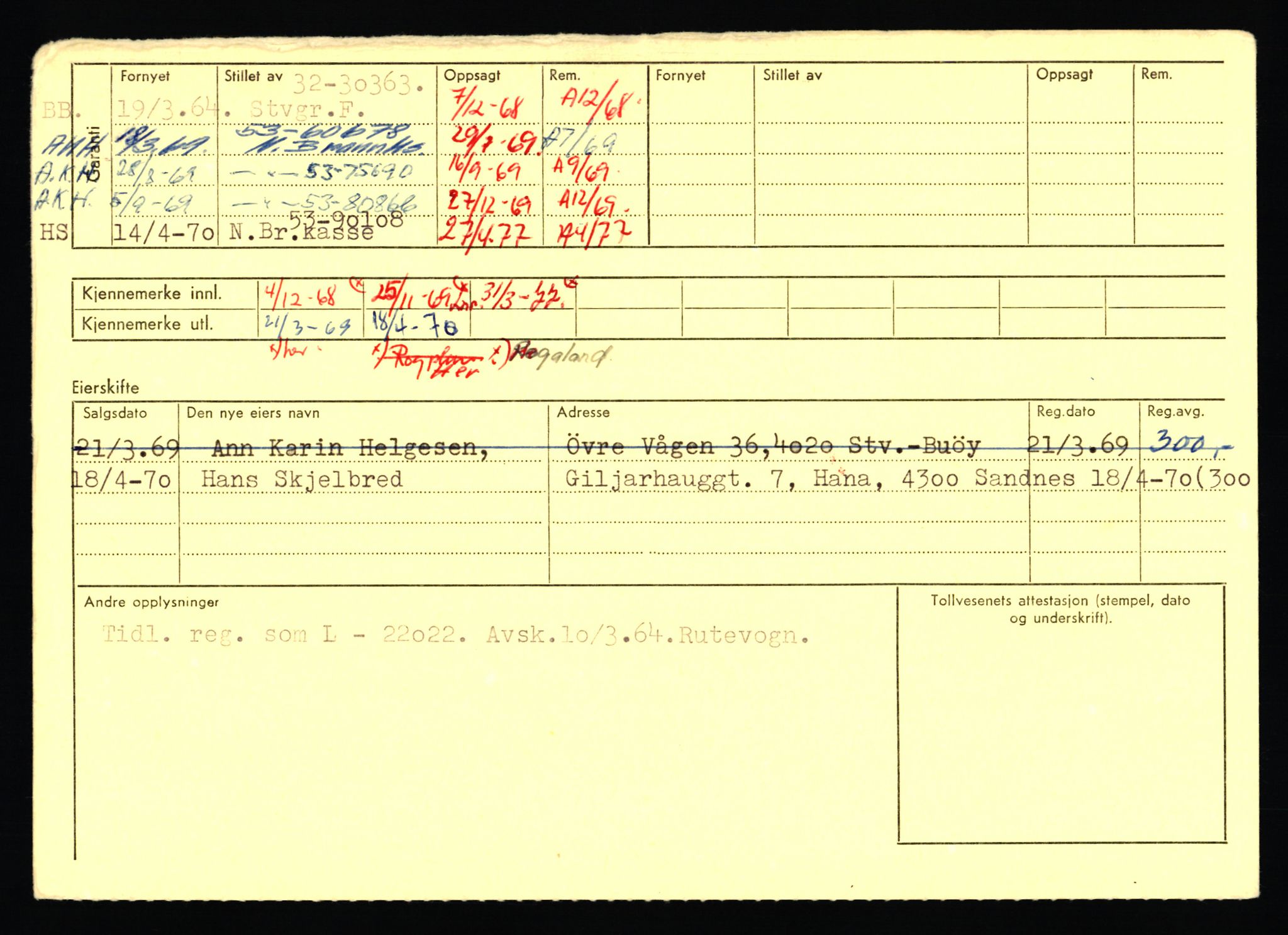 Stavanger trafikkstasjon, SAST/A-101942/0/F/L0068: L-75000 - L-76799, 1930-1971, p. 1056