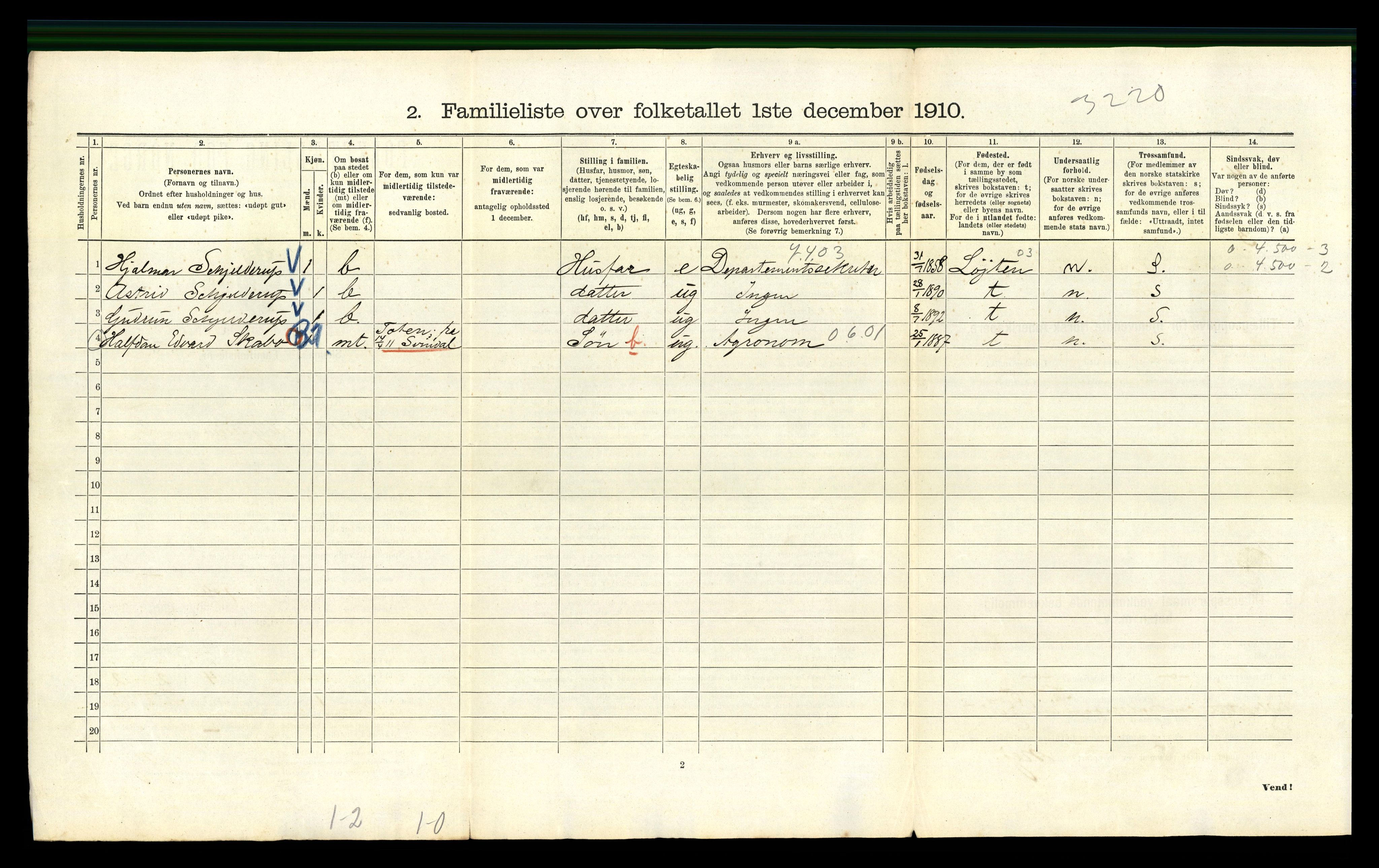 RA, 1910 census for Kristiania, 1910, p. 9488