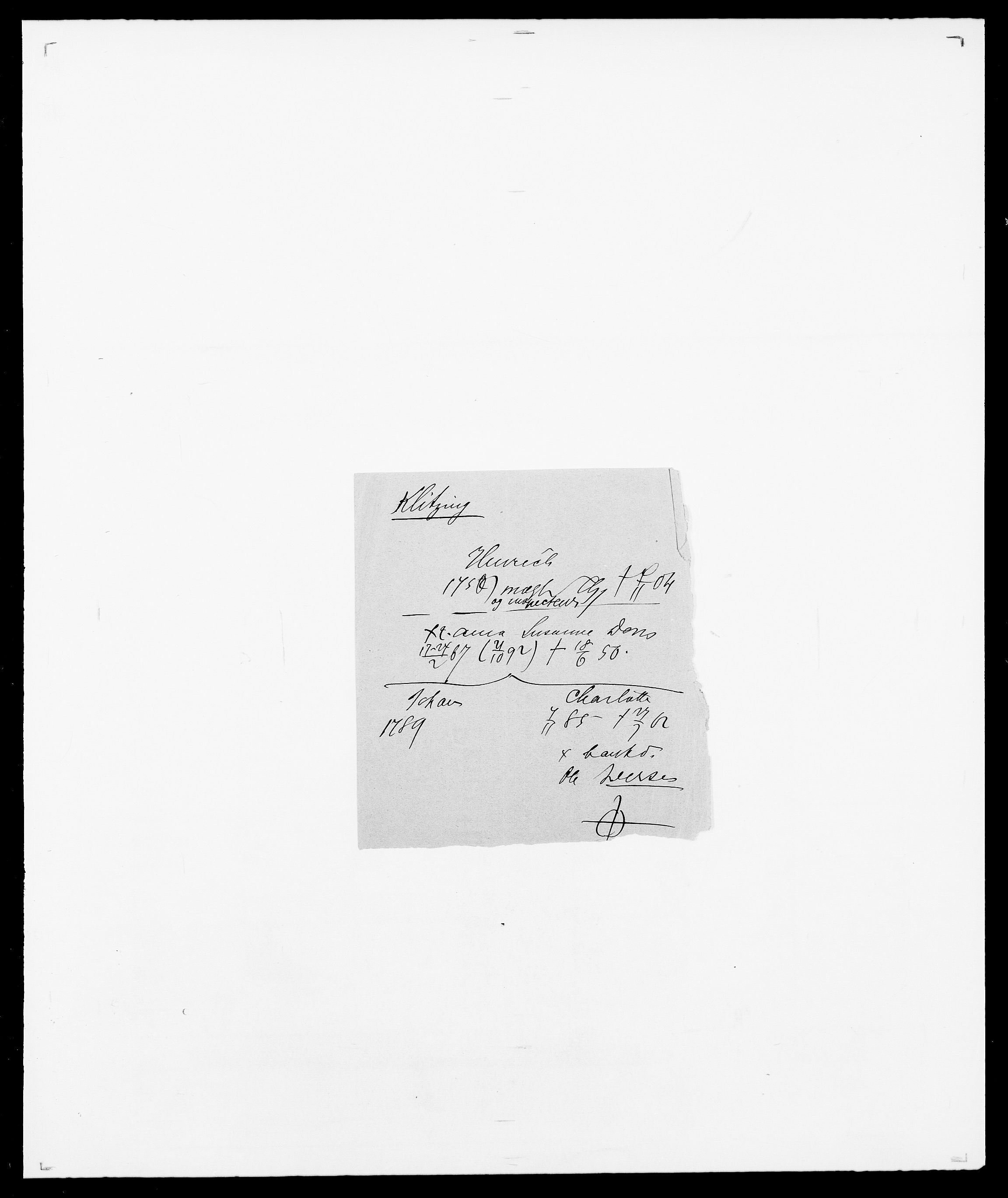 Delgobe, Charles Antoine - samling, AV/SAO-PAO-0038/D/Da/L0021: Klagenberg - Kristoft, p. 140