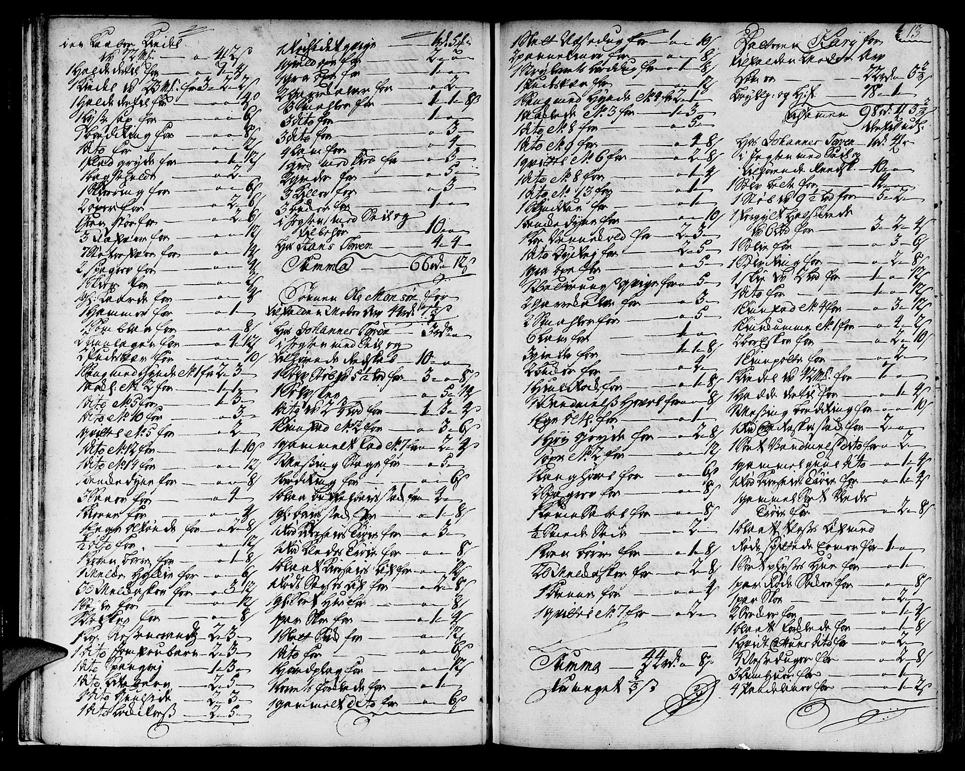 Ytre Sogn tingrett, AV/SAB-A-2601/1/H/Ha/L0006a: Skifteprotokoll, 1740-1743, p. 12b-13a