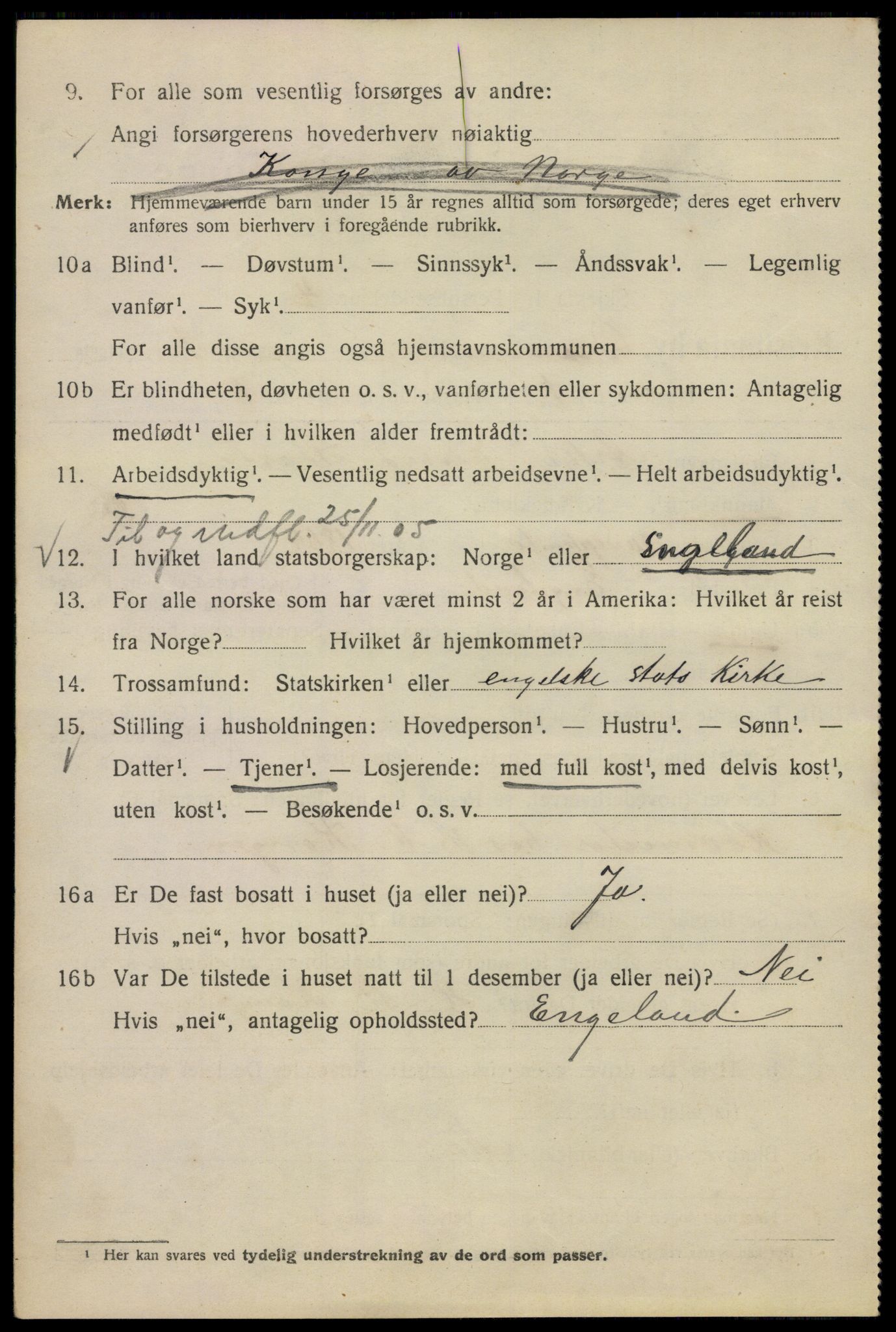 SAO, 1920 census for Kristiania, 1920, p. 200590