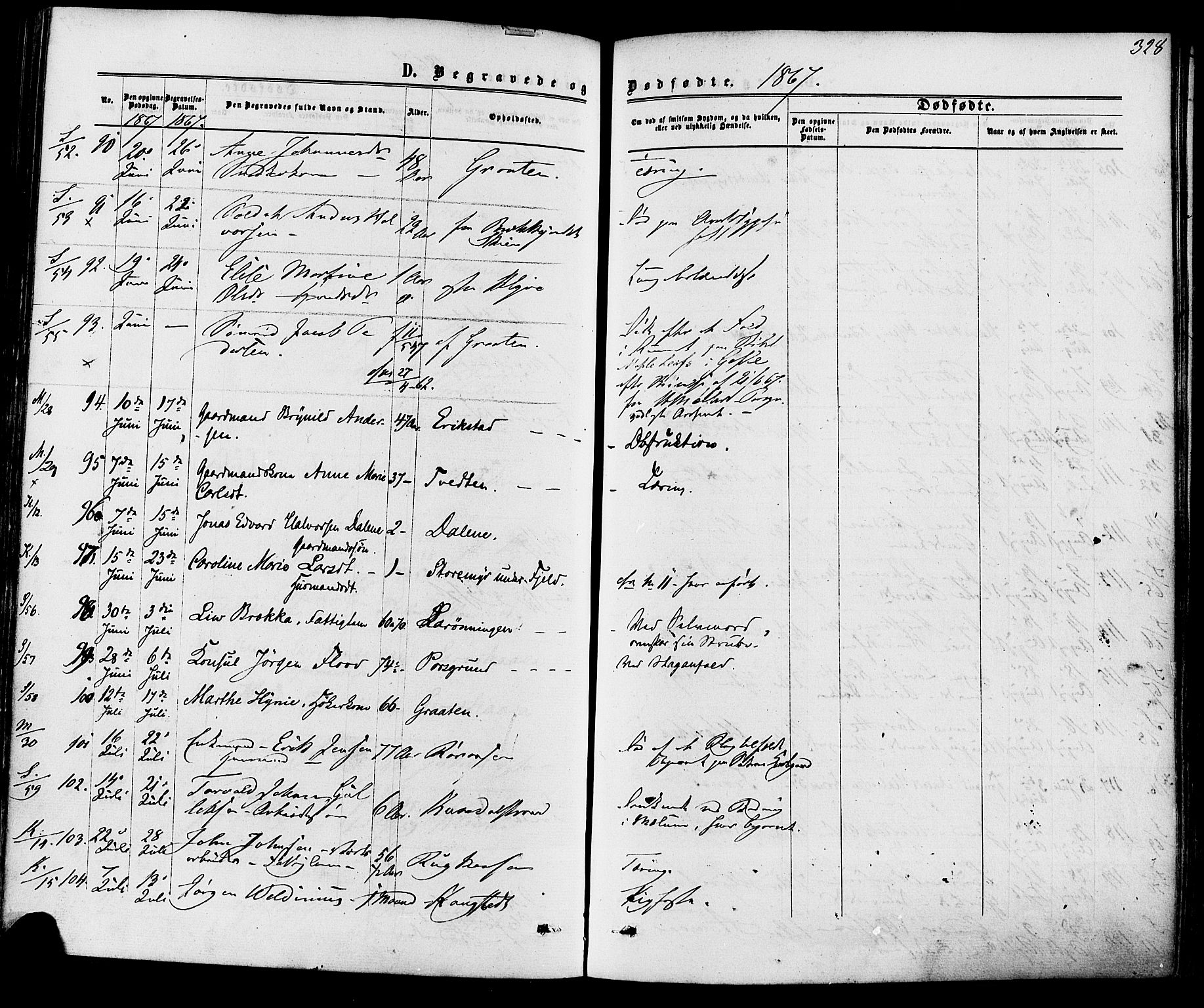 Solum kirkebøker, AV/SAKO-A-306/F/Fa/L0008: Parish register (official) no. I 8, 1865-1876, p. 328