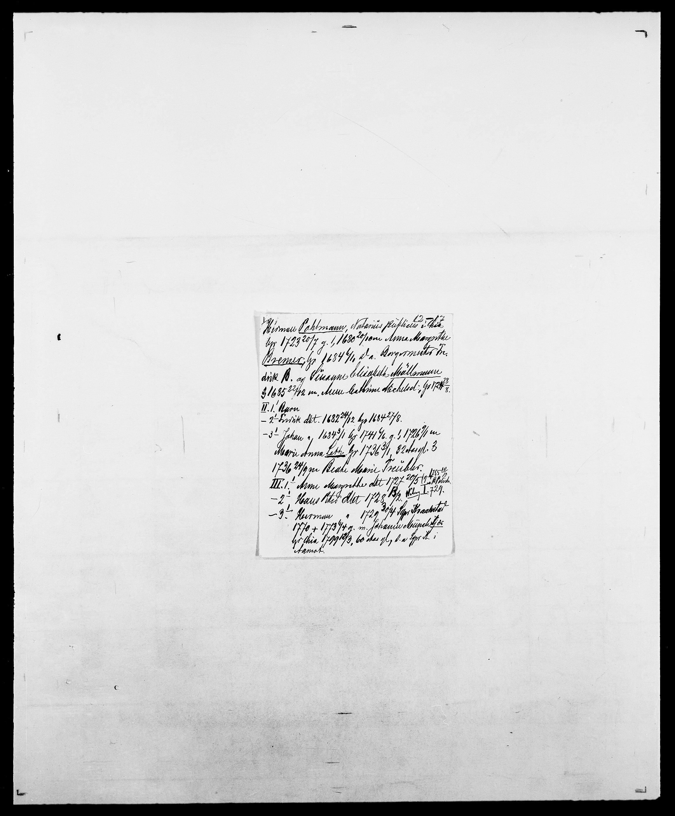 Delgobe, Charles Antoine - samling, AV/SAO-PAO-0038/D/Da/L0031: de Place - Raaum, p. 172