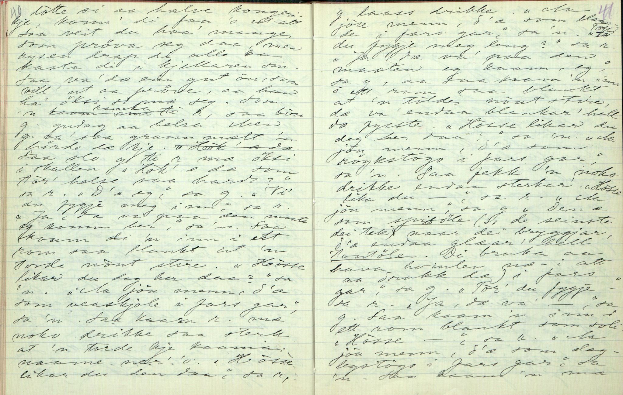 Rikard Berge, TEMU/TGM-A-1003/F/L0003/0035: 061-100 Innholdslister / 93 Hjartdal, 1910, p. 40-41