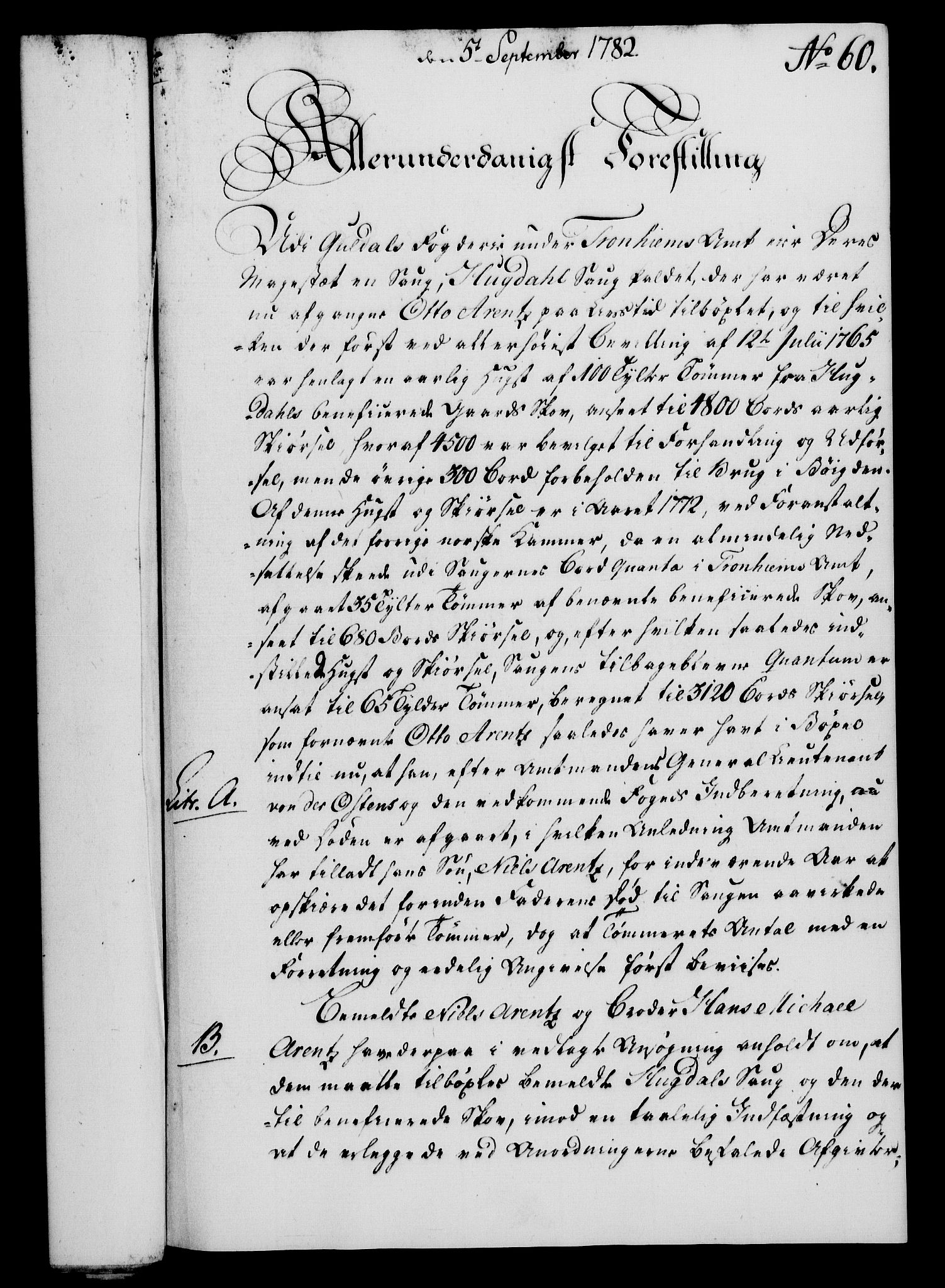 Rentekammeret, Kammerkanselliet, AV/RA-EA-3111/G/Gf/Gfa/L0064: Norsk relasjons- og resolusjonsprotokoll (merket RK 52.64), 1782, p. 457