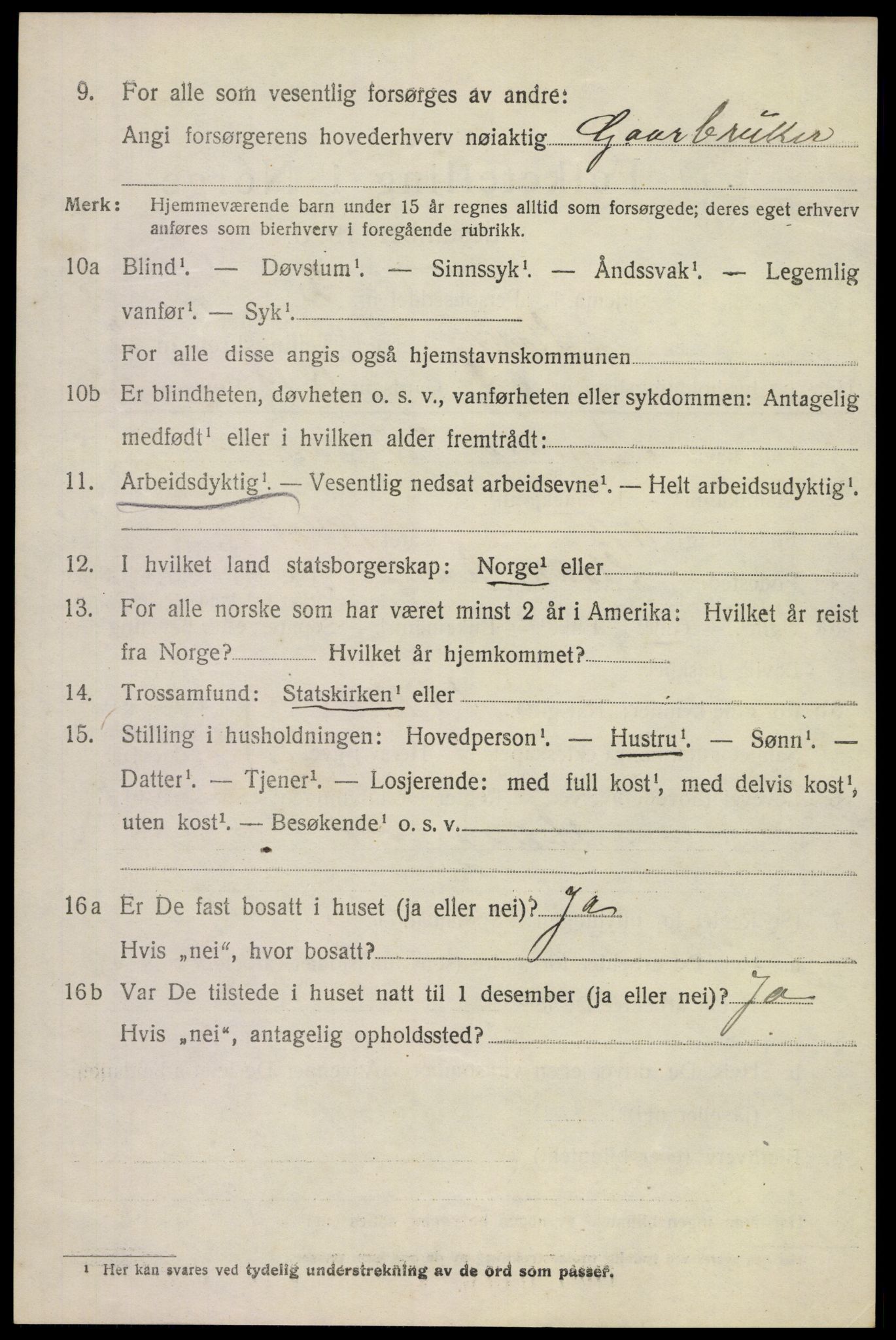 SAKO, 1920 census for Stokke, 1920, p. 4075