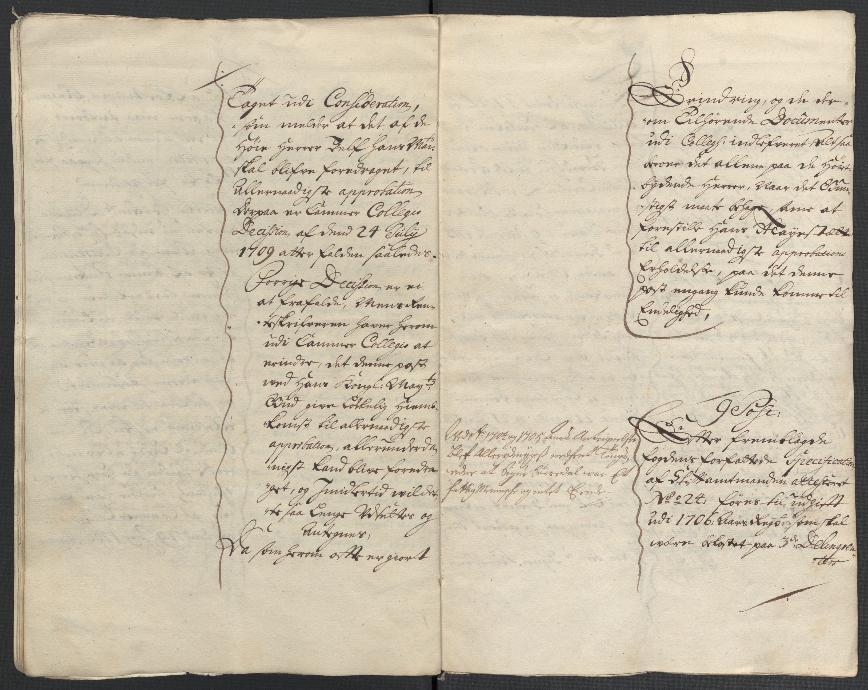 Rentekammeret inntil 1814, Reviderte regnskaper, Fogderegnskap, AV/RA-EA-4092/R40/L2448: Fogderegnskap Råbyggelag, 1706-1708, p. 411