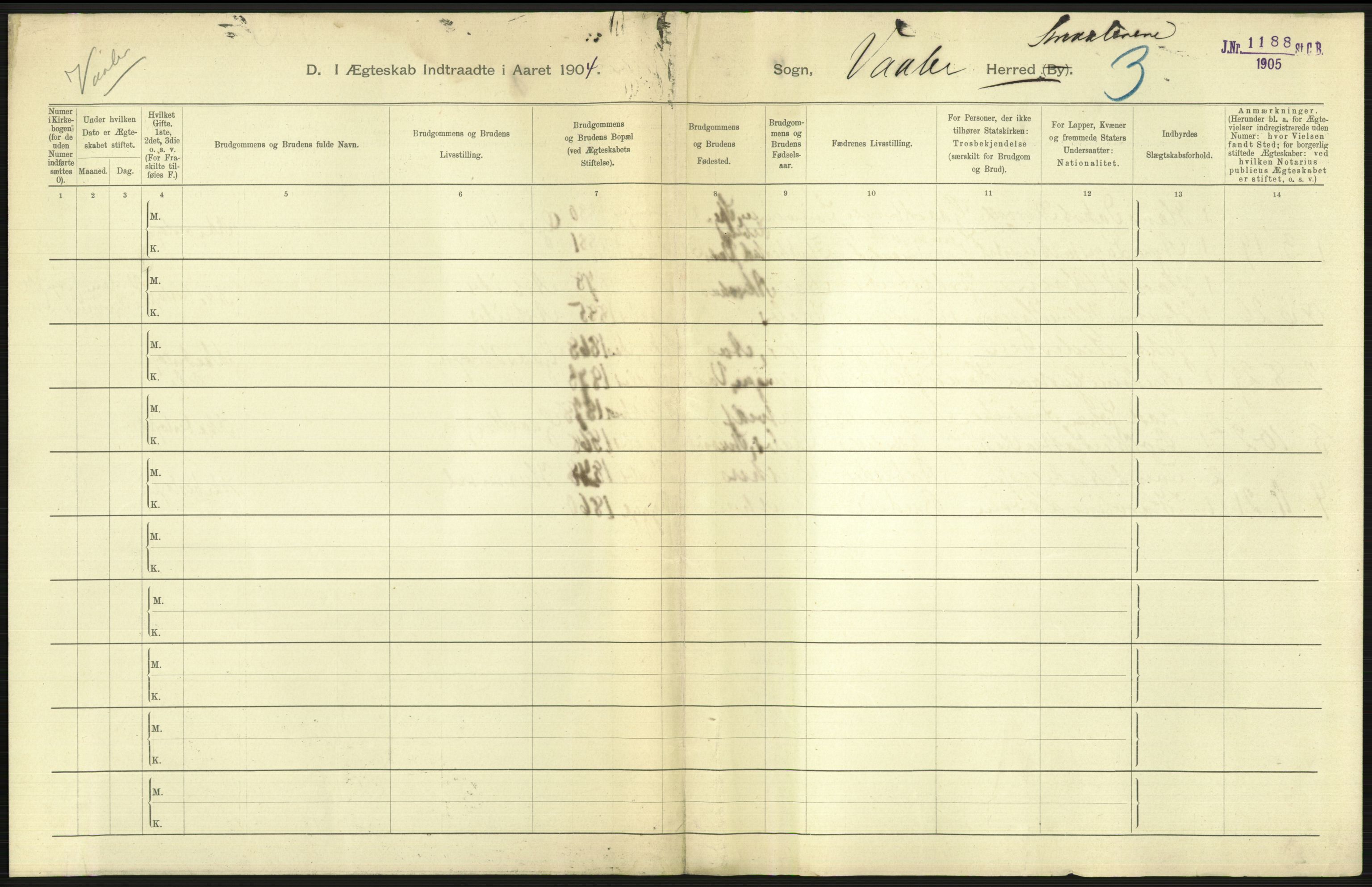 Statistisk sentralbyrå, Sosiodemografiske emner, Befolkning, AV/RA-S-2228/D/Df/Dfa/Dfab/L0001: Smålenenes amt: Fødte, gifte, døde, 1904, p. 616