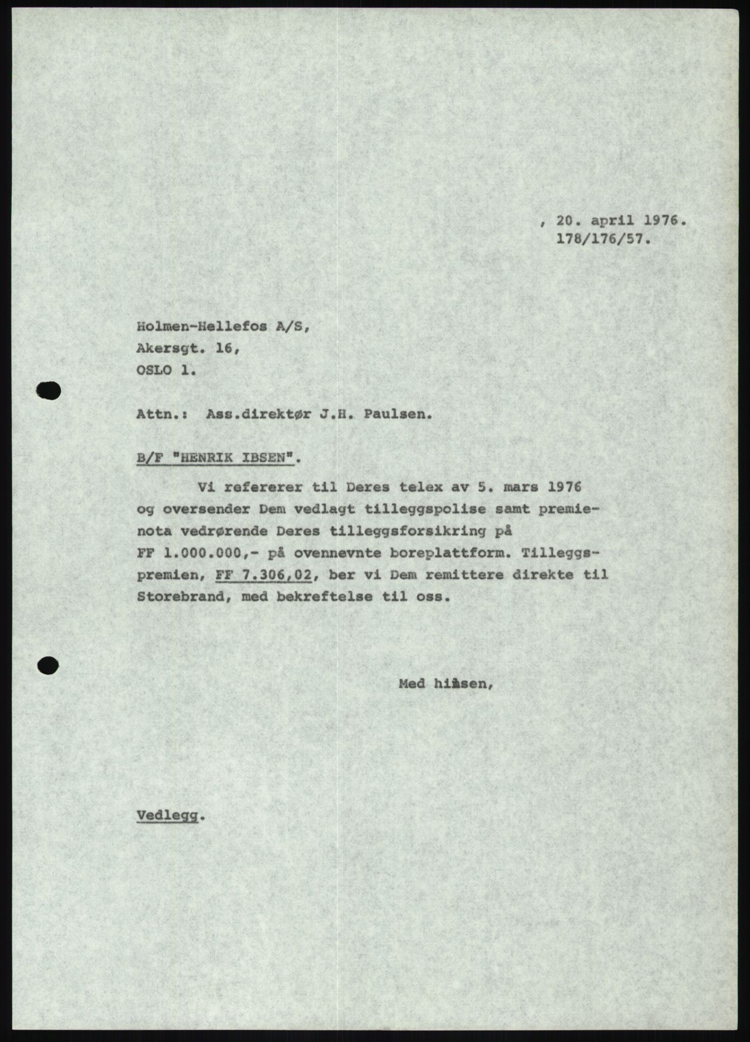 Pa 1503 - Stavanger Drilling AS, SAST/A-101906/D/L0007: Korrespondanse og saksdokumenter, 1974-1981, p. 171