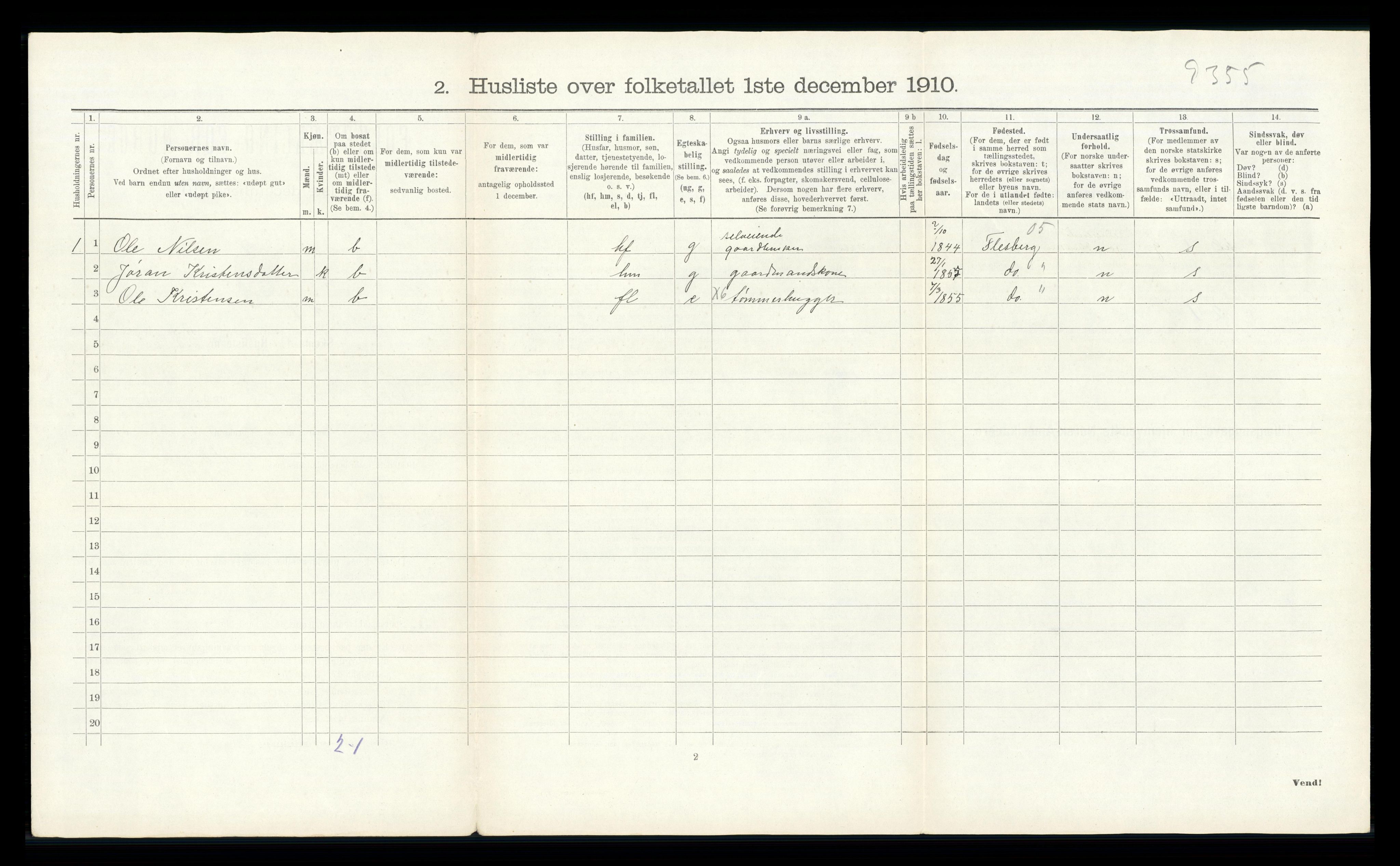 RA, 1910 census for Øvre Sandsvær, 1910, p. 826