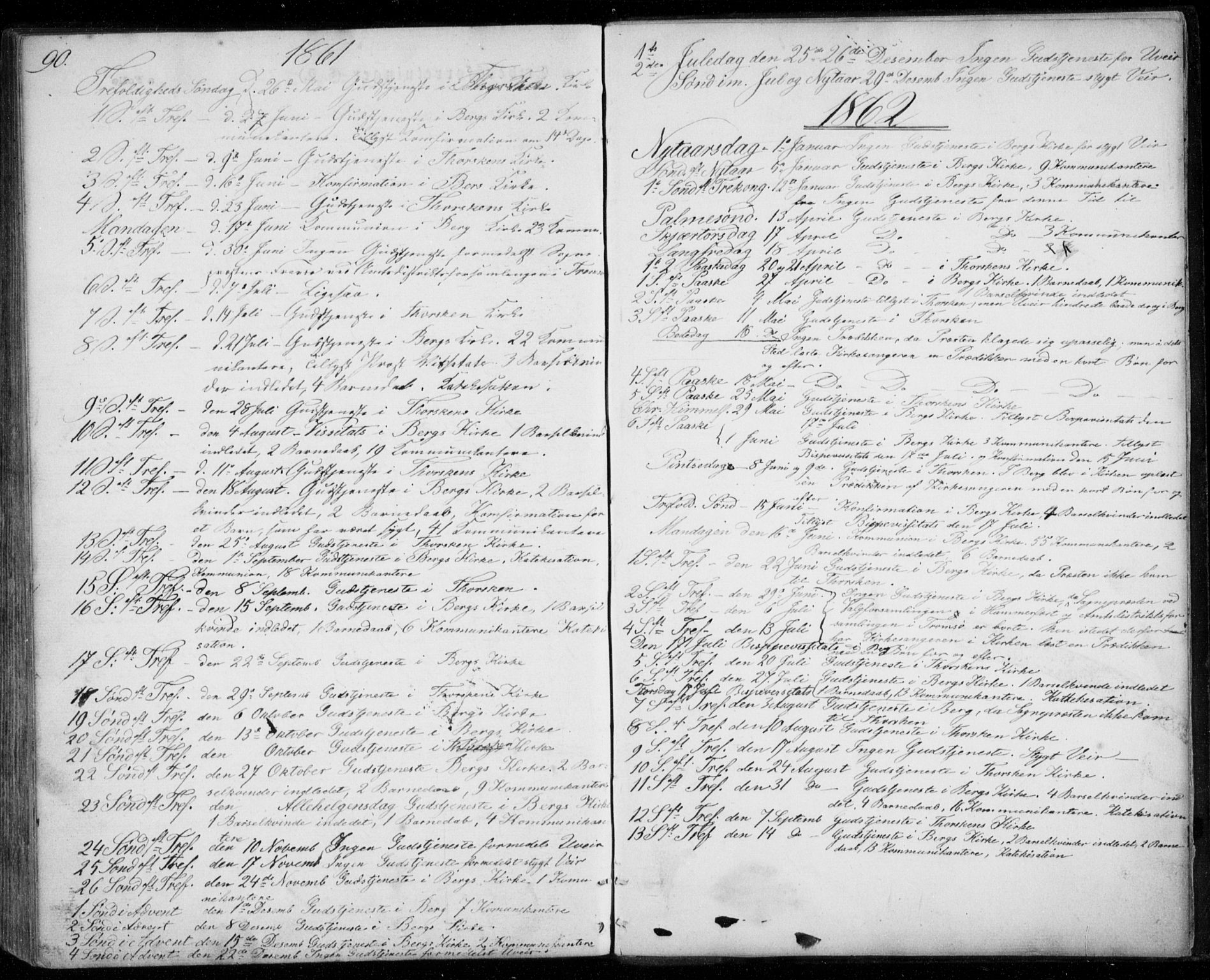 Berg sokneprestkontor, SATØ/S-1318/G/Ga/Gab/L0002klokker: Parish register (copy) no. 2, 1851-1874, p. 90