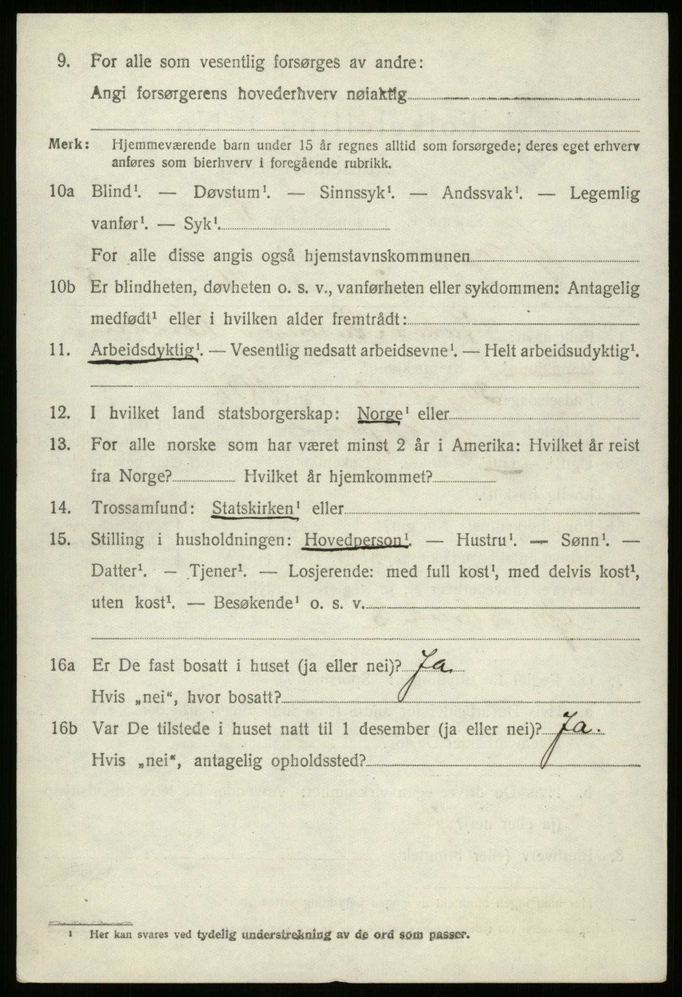 SAB, 1920 census for Gloppen, 1920, p. 4859