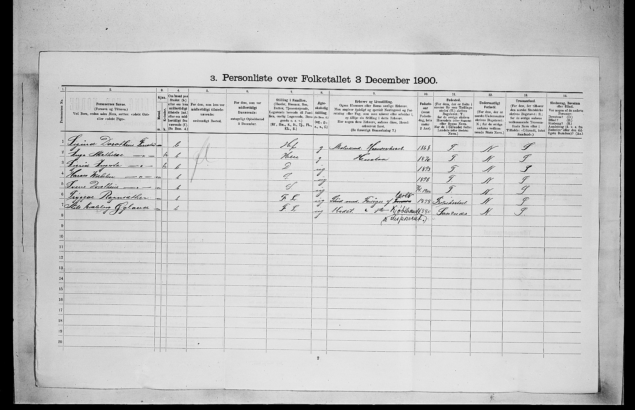 SAO, 1900 census for Kristiania, 1900, p. 30646