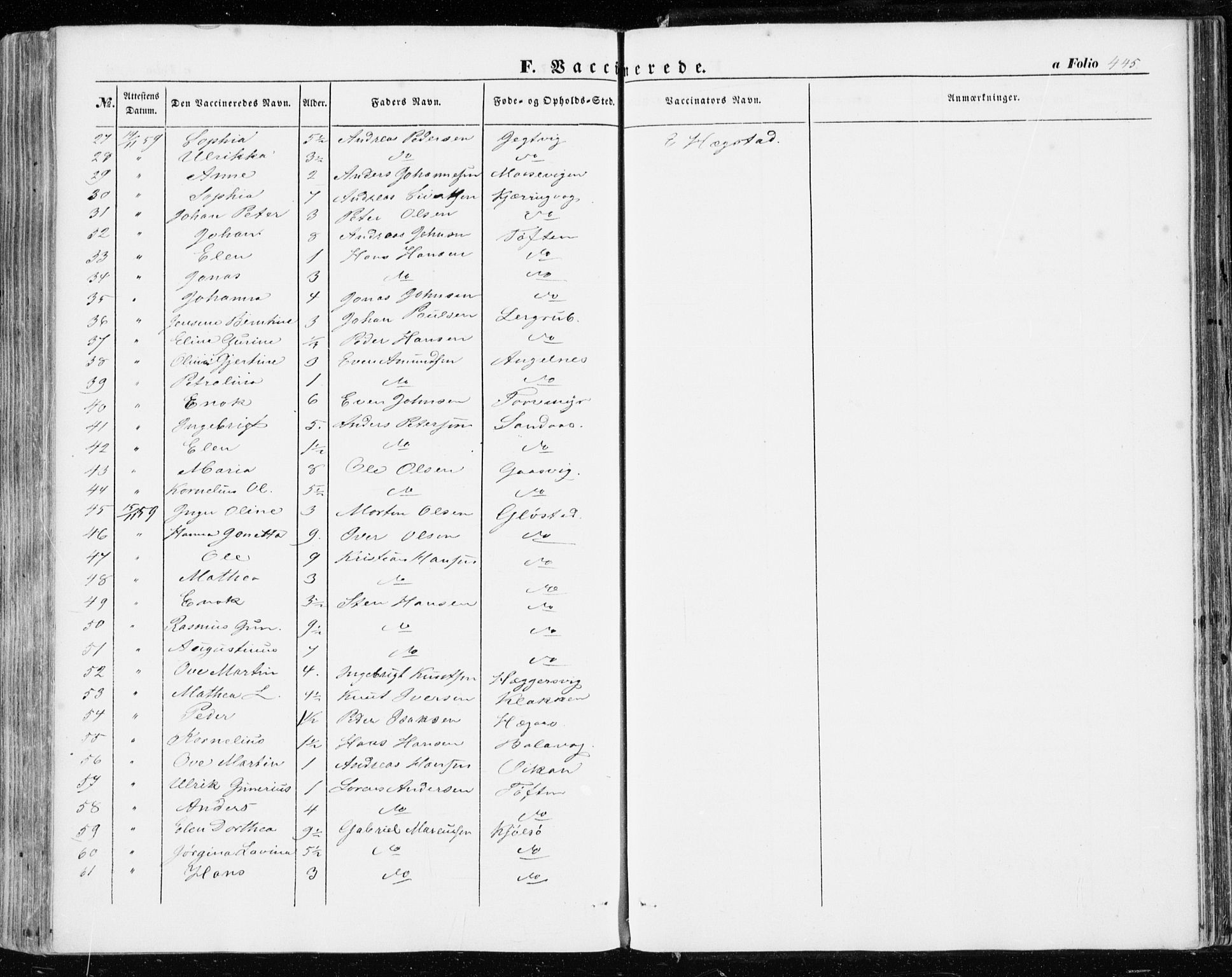 Ministerialprotokoller, klokkerbøker og fødselsregistre - Sør-Trøndelag, SAT/A-1456/634/L0530: Parish register (official) no. 634A06, 1852-1860, p. 445