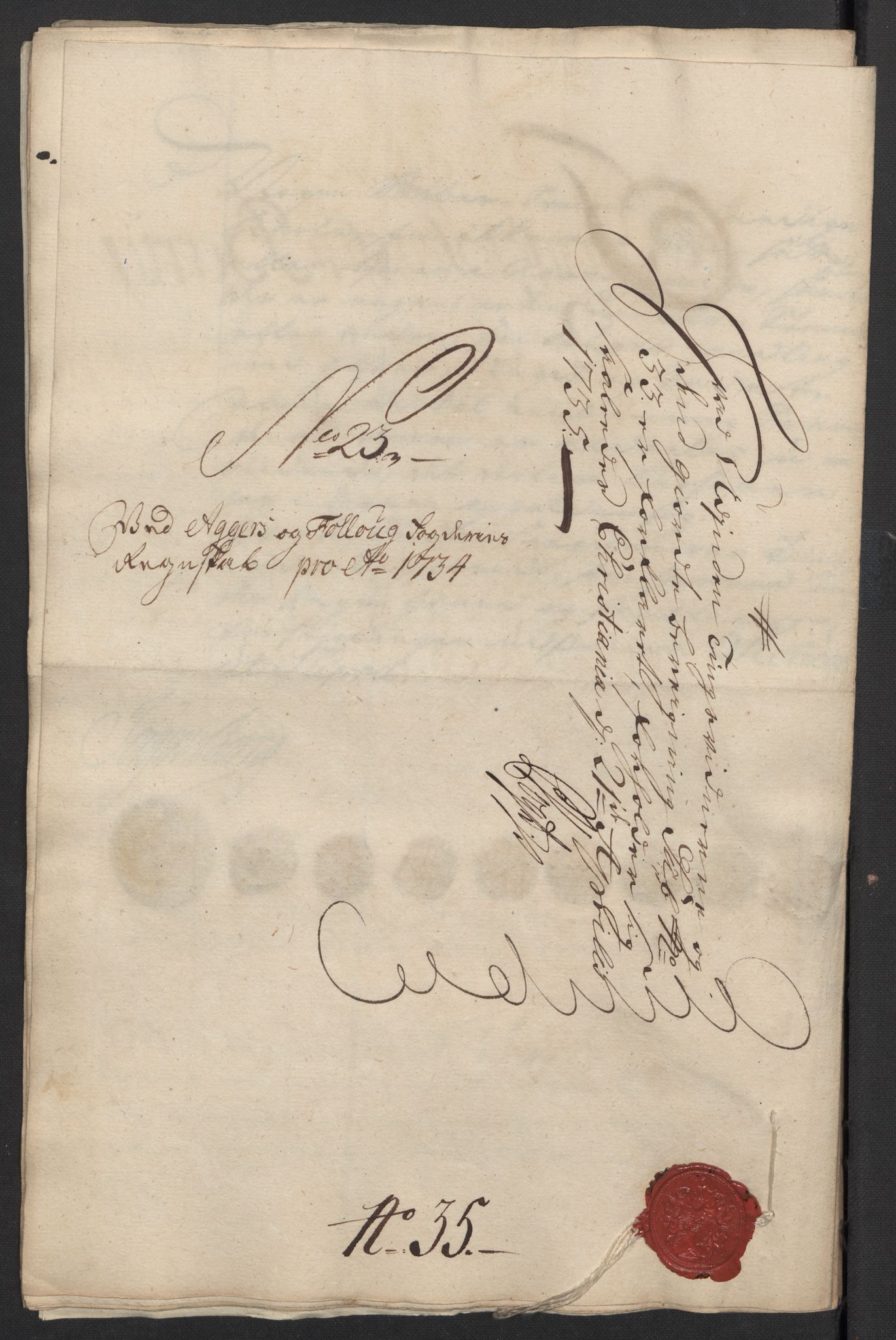 Rentekammeret inntil 1814, Reviderte regnskaper, Fogderegnskap, AV/RA-EA-4092/R10/L0473: Fogderegnskap Aker og Follo, 1734, p. 137