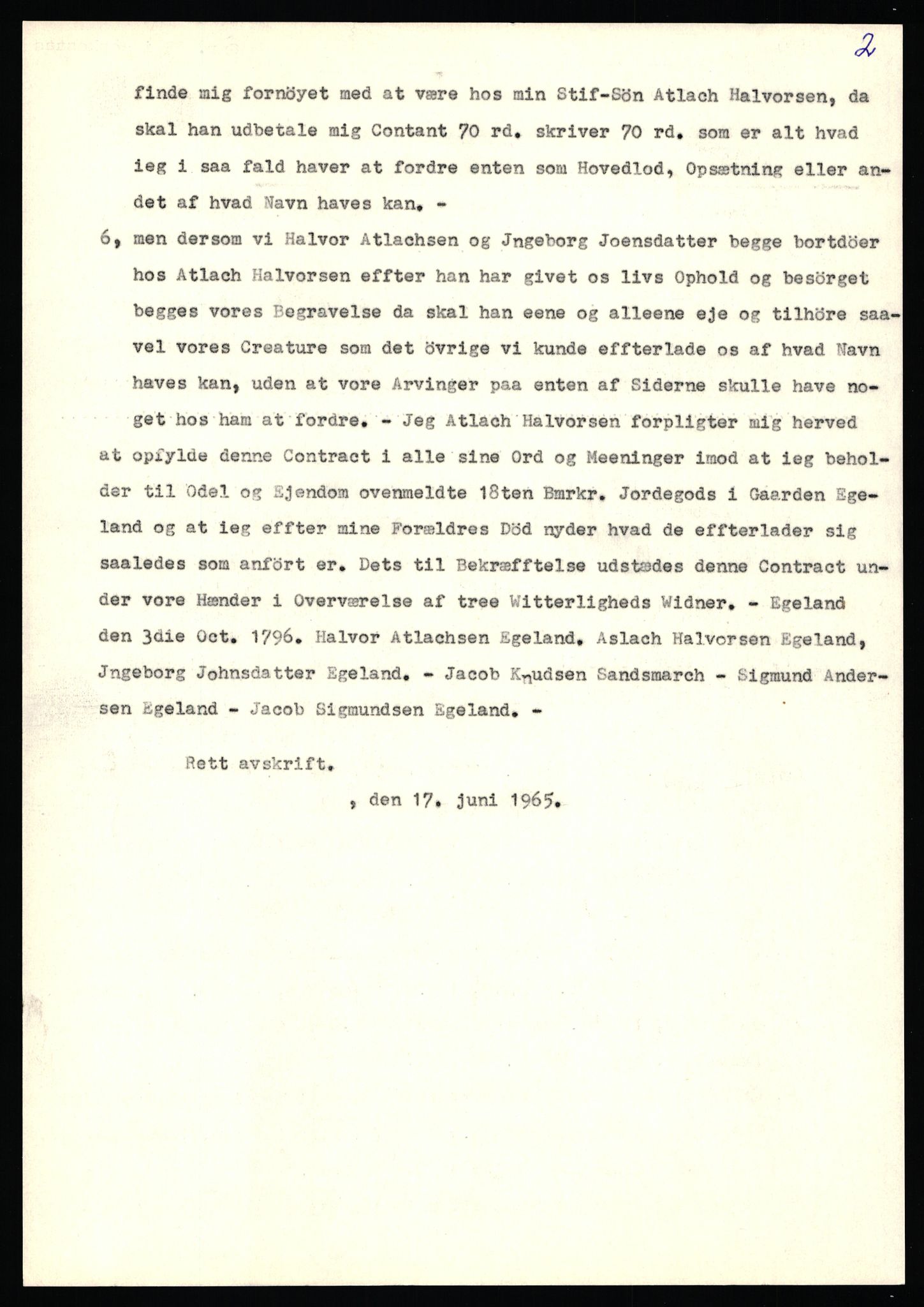 Statsarkivet i Stavanger, AV/SAST-A-101971/03/Y/Yj/L0017: Avskrifter sortert etter gårdsnavn: Eigeland østre - Elve, 1750-1930, p. 5