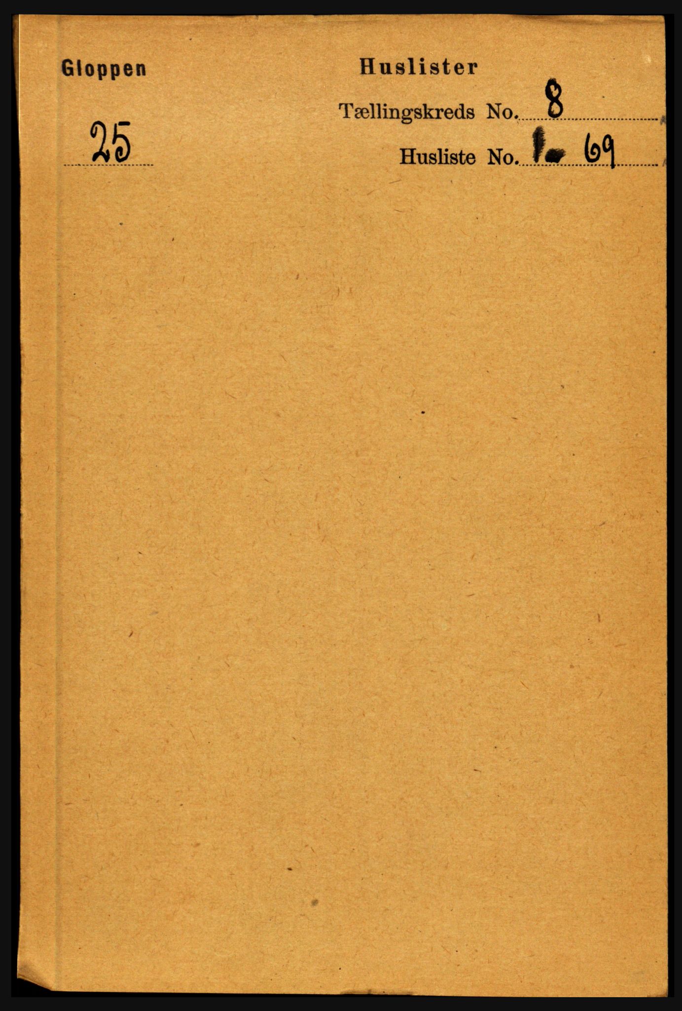 RA, 1891 census for 1445 Gloppen, 1891, p. 3079