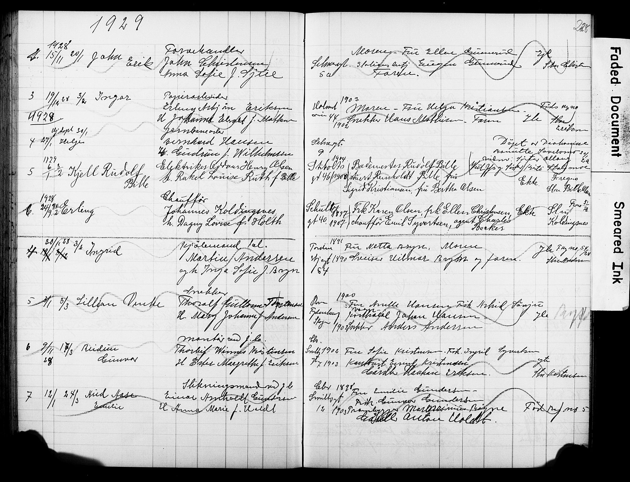 Strømsø kirkebøker, SAKO/A-246/Y/Ya/L0007: Parish register draft no. I 7, 1915-1932, p. 228