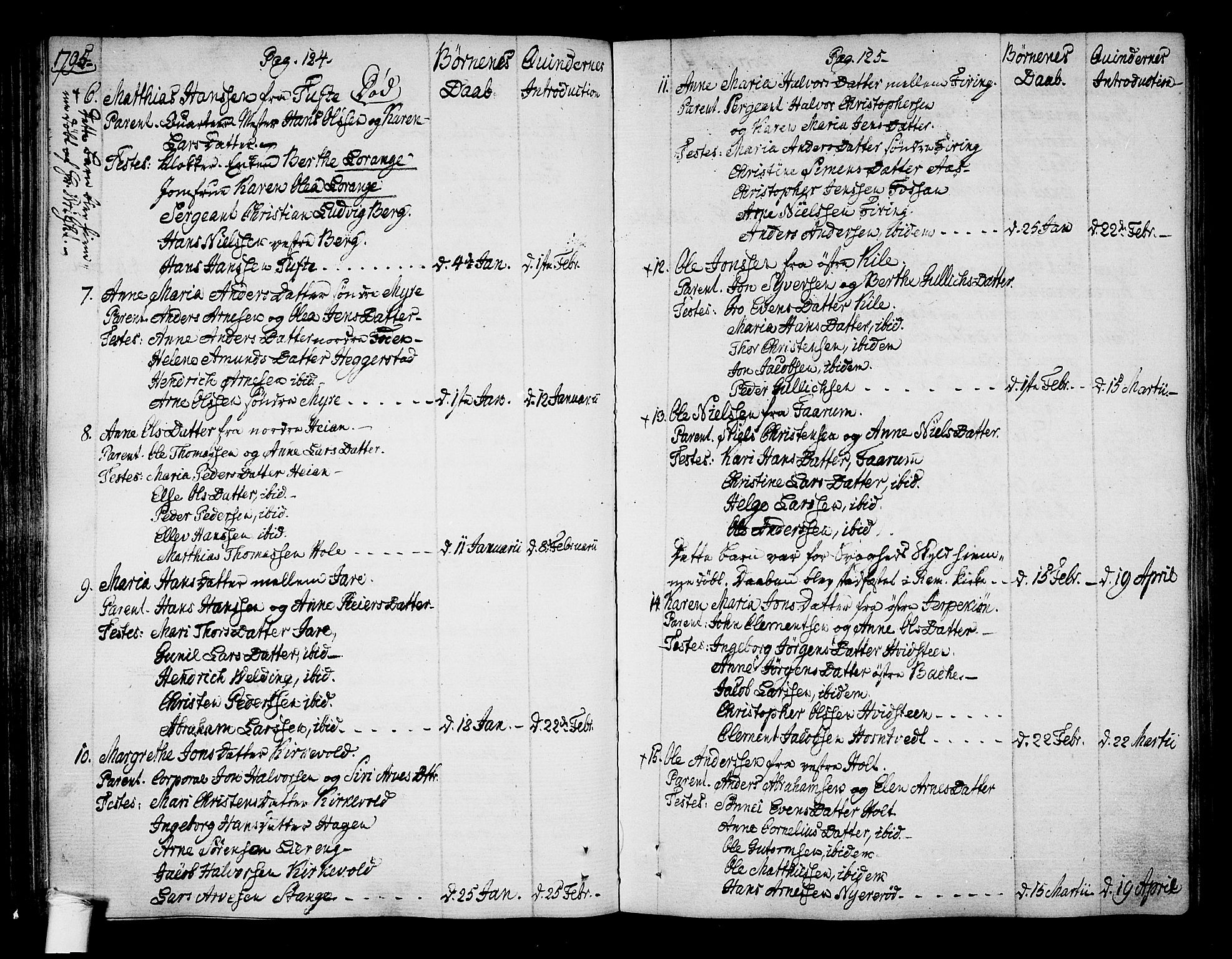Ramnes kirkebøker, SAKO/A-314/F/Fa/L0003: Parish register (official) no. I 3, 1790-1813, p. 124-125