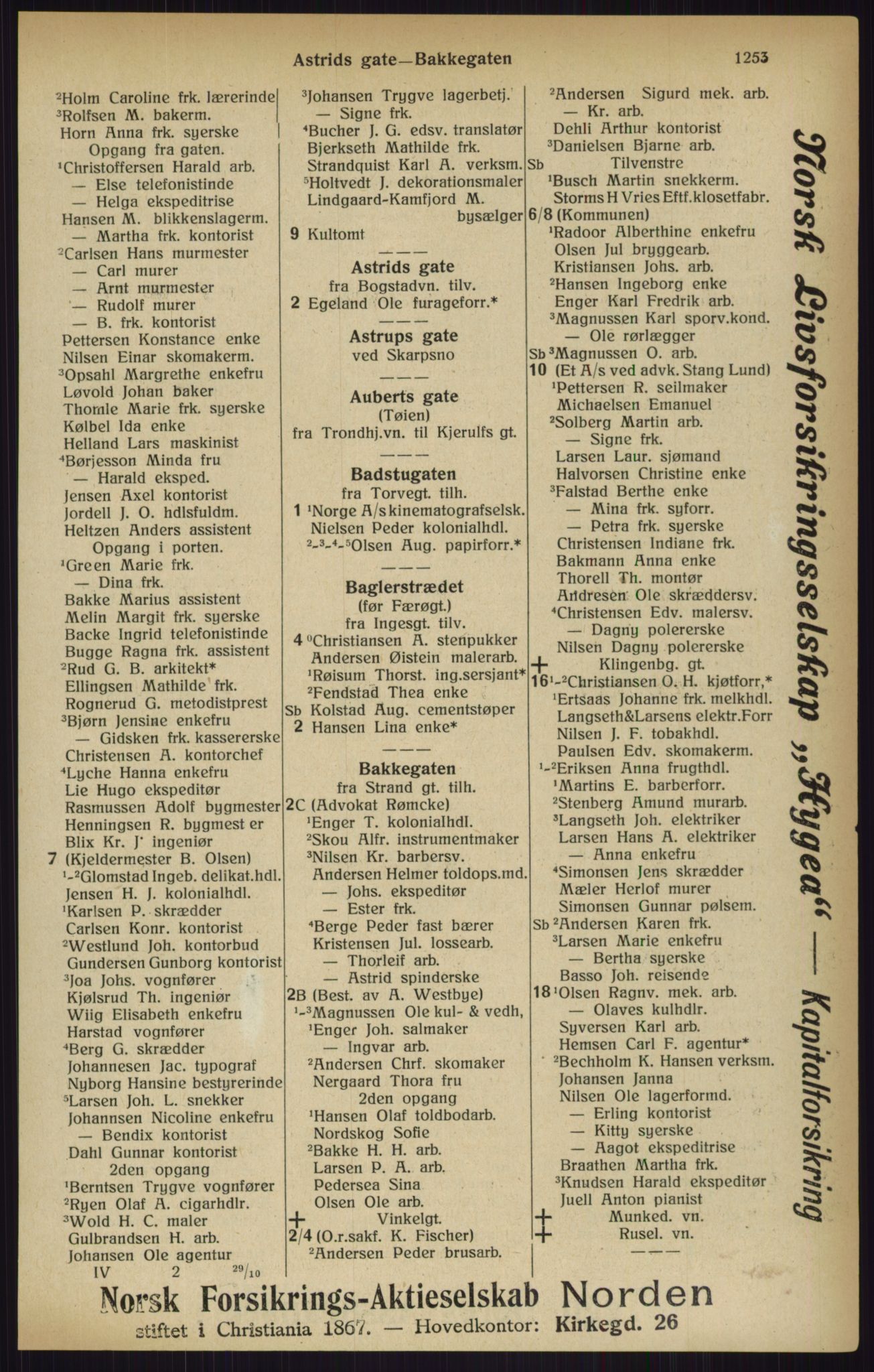 Kristiania/Oslo adressebok, PUBL/-, 1916, p. 1253