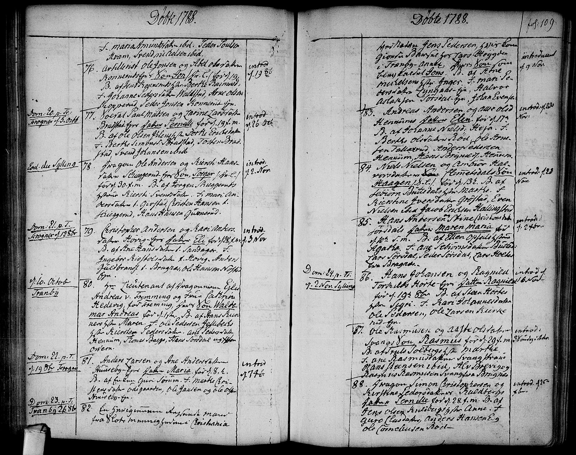 Lier kirkebøker, AV/SAKO-A-230/F/Fa/L0006: Parish register (official) no. I 6, 1777-1794, p. 109