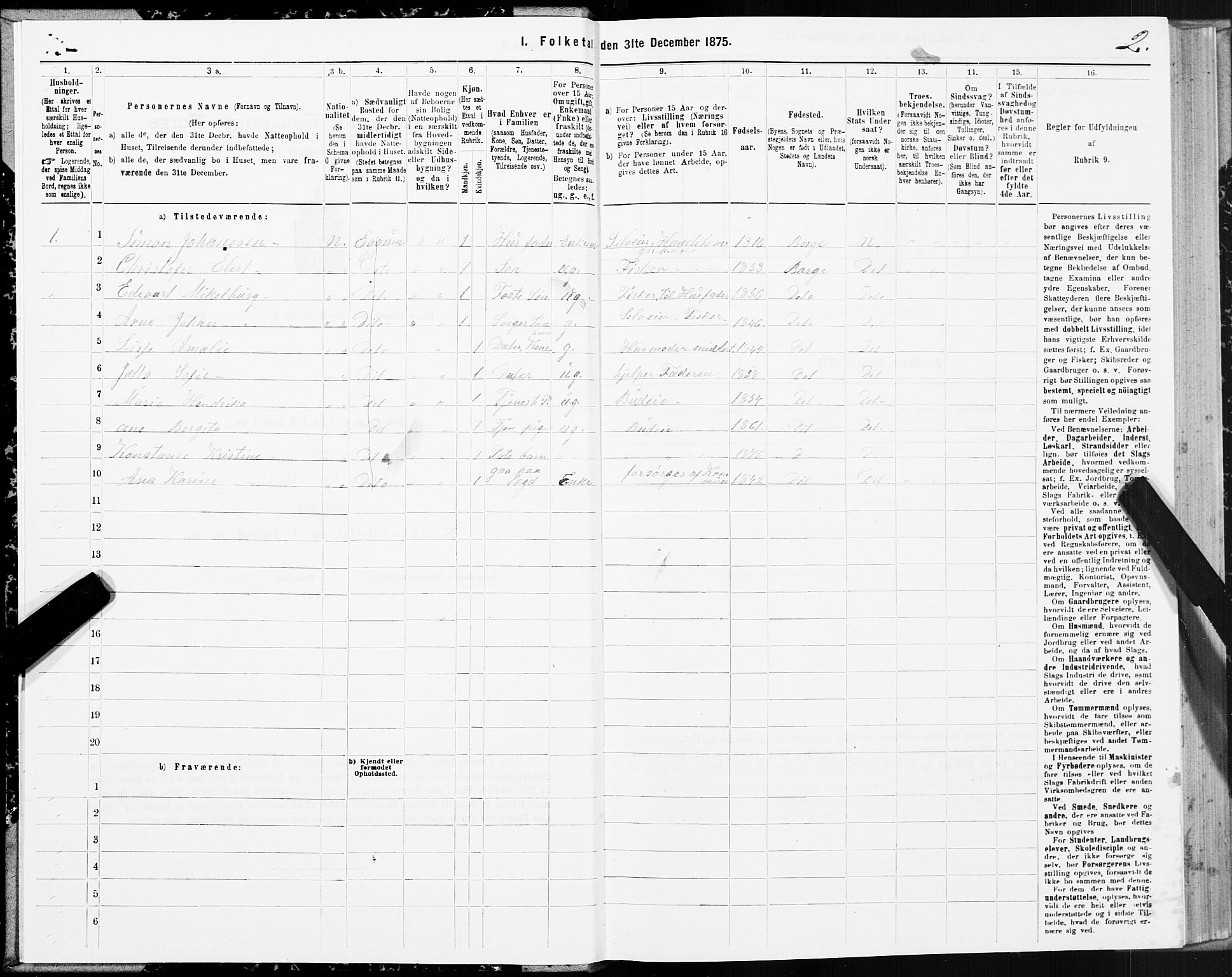 SAT, 1875 census for 1862P Borge, 1875, p. 2002