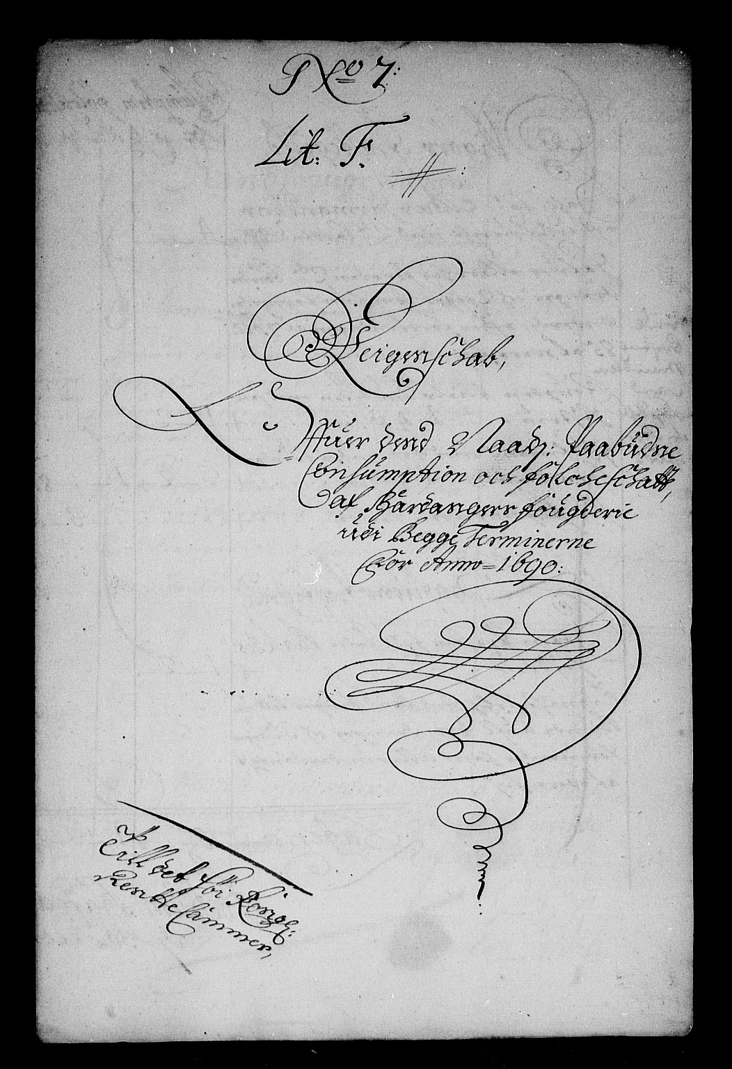 Rentekammeret inntil 1814, Reviderte regnskaper, Stiftamtstueregnskaper, Bergen stiftamt, AV/RA-EA-6043/R/Rc/L0093: Bergen stiftamt, 1690