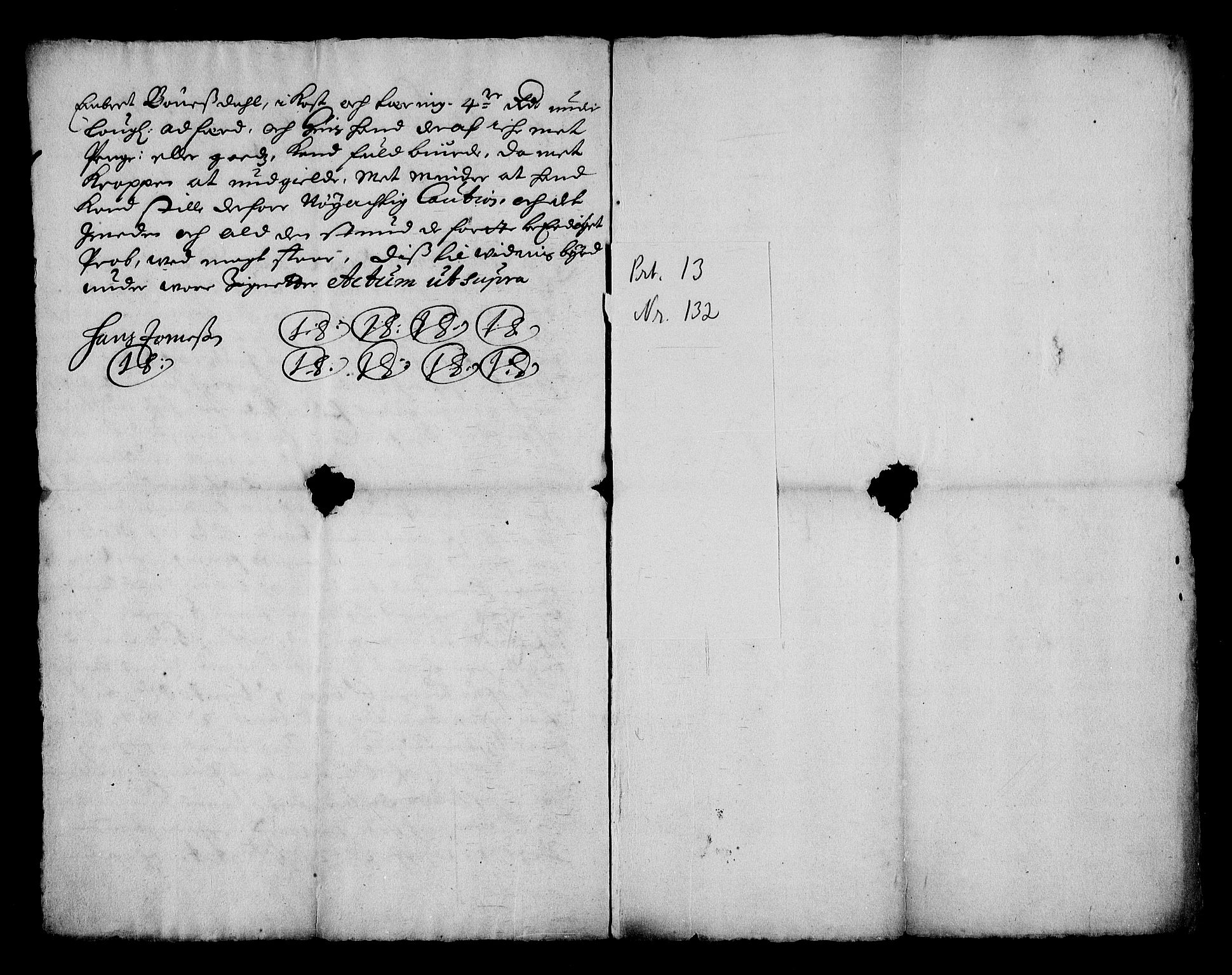 Stattholderembetet 1572-1771, RA/EA-2870/Af/L0004: Avskrifter av vedlegg til originale supplikker, nummerert i samsvar med supplikkbøkene, 1691-1694, p. 47