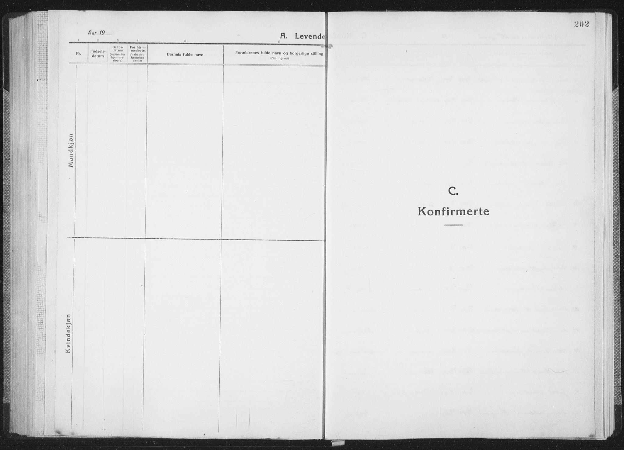 Ministerialprotokoller, klokkerbøker og fødselsregistre - Sør-Trøndelag, SAT/A-1456/659/L0747: Parish register (copy) no. 659C04, 1913-1938, p. 202