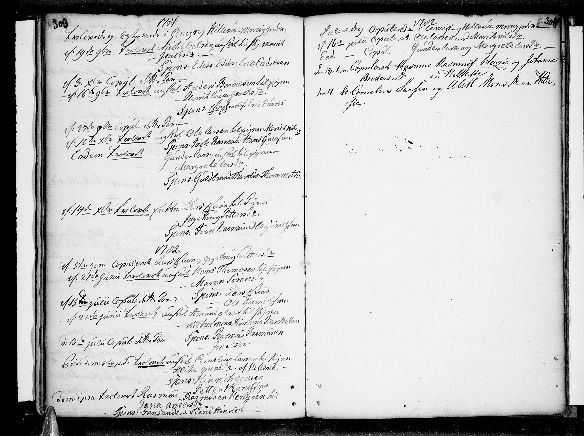 Lenvik sokneprestembete, AV/SATØ-S-1310/H/Ha/Haa/L0001kirke: Parish register (official) no. 1, 1753-1783, p. 303-304