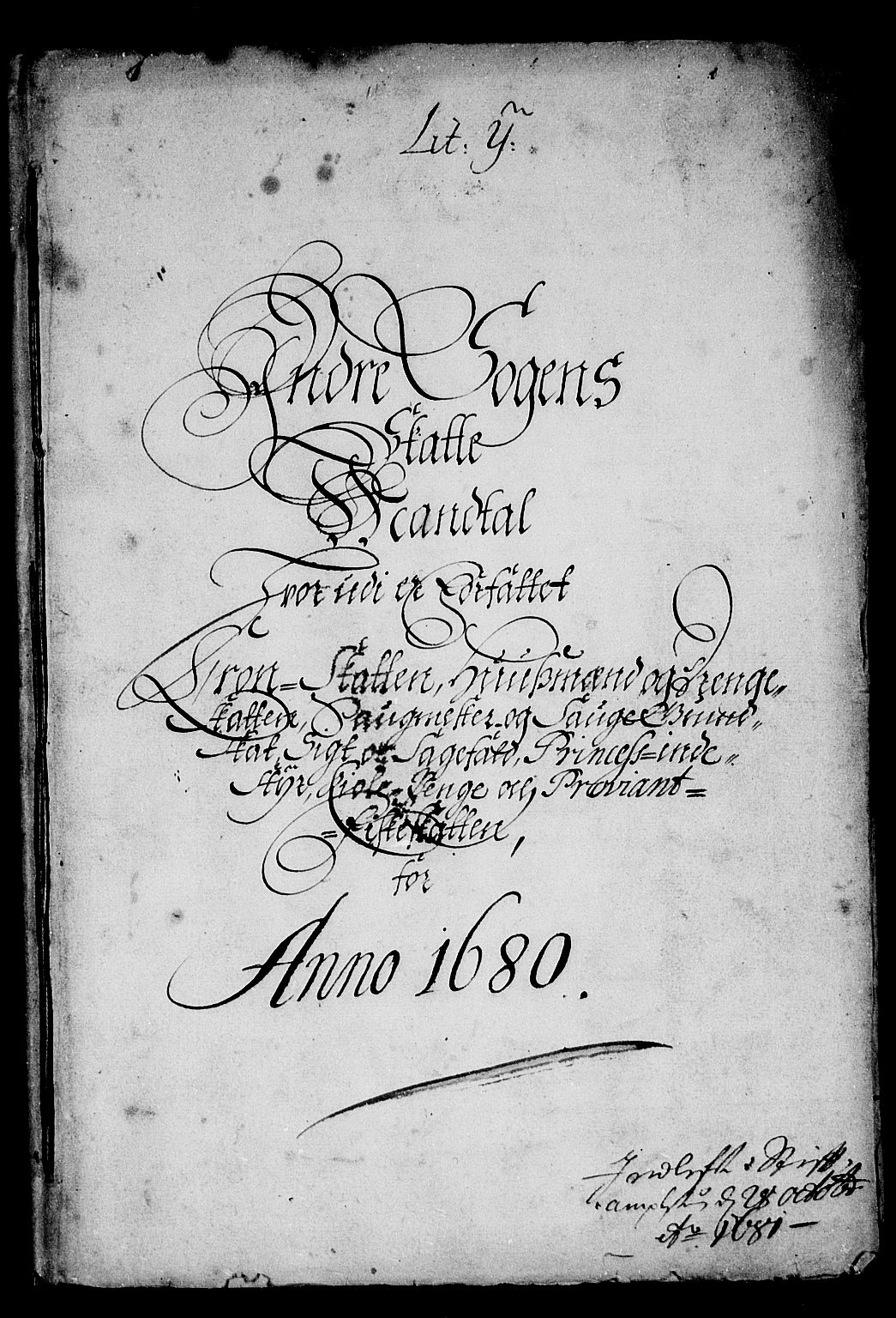 Rentekammeret inntil 1814, Reviderte regnskaper, Stiftamtstueregnskaper, Bergen stiftamt, RA/EA-6043/R/Rc/L0059: Bergen stiftamt, 1680