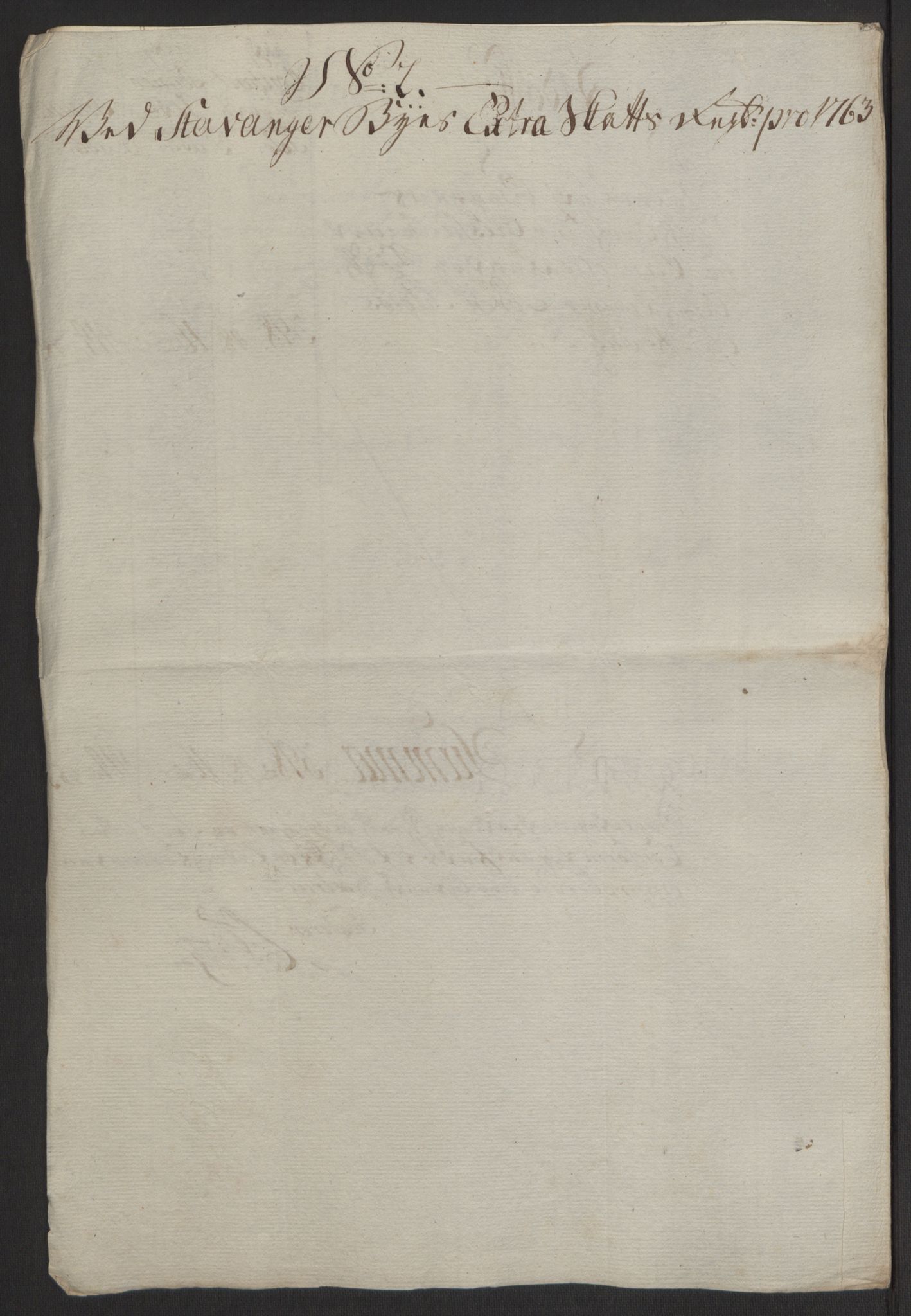 Rentekammeret inntil 1814, Reviderte regnskaper, Byregnskaper, AV/RA-EA-4066/R/Ro/L0305/0001: [O6] Kontribusjonsregnskap / Ekstraskatt, 1762-1768, p. 23