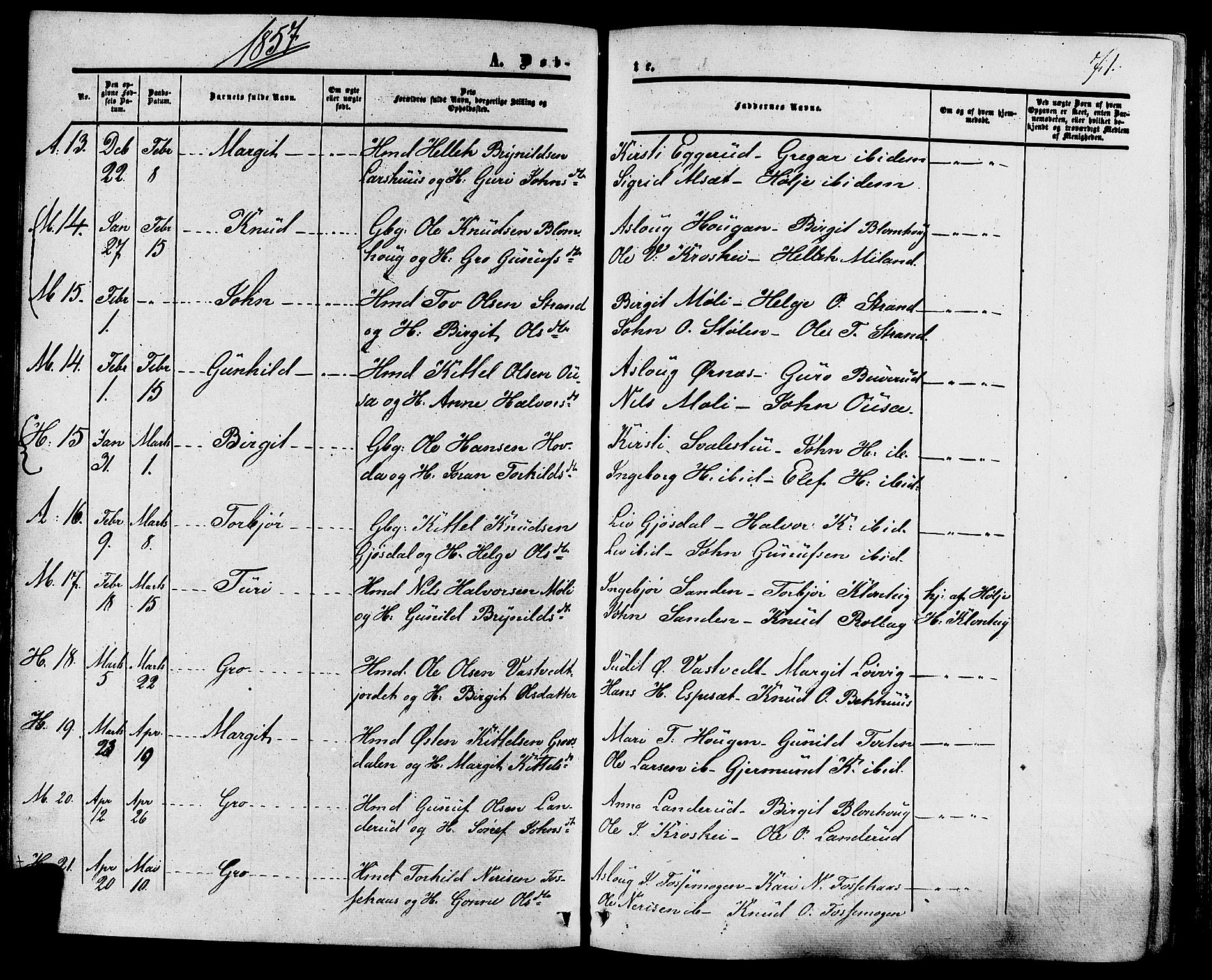 Tinn kirkebøker, SAKO/A-308/F/Fa/L0006: Parish register (official) no. I 6, 1857-1878, p. 71
