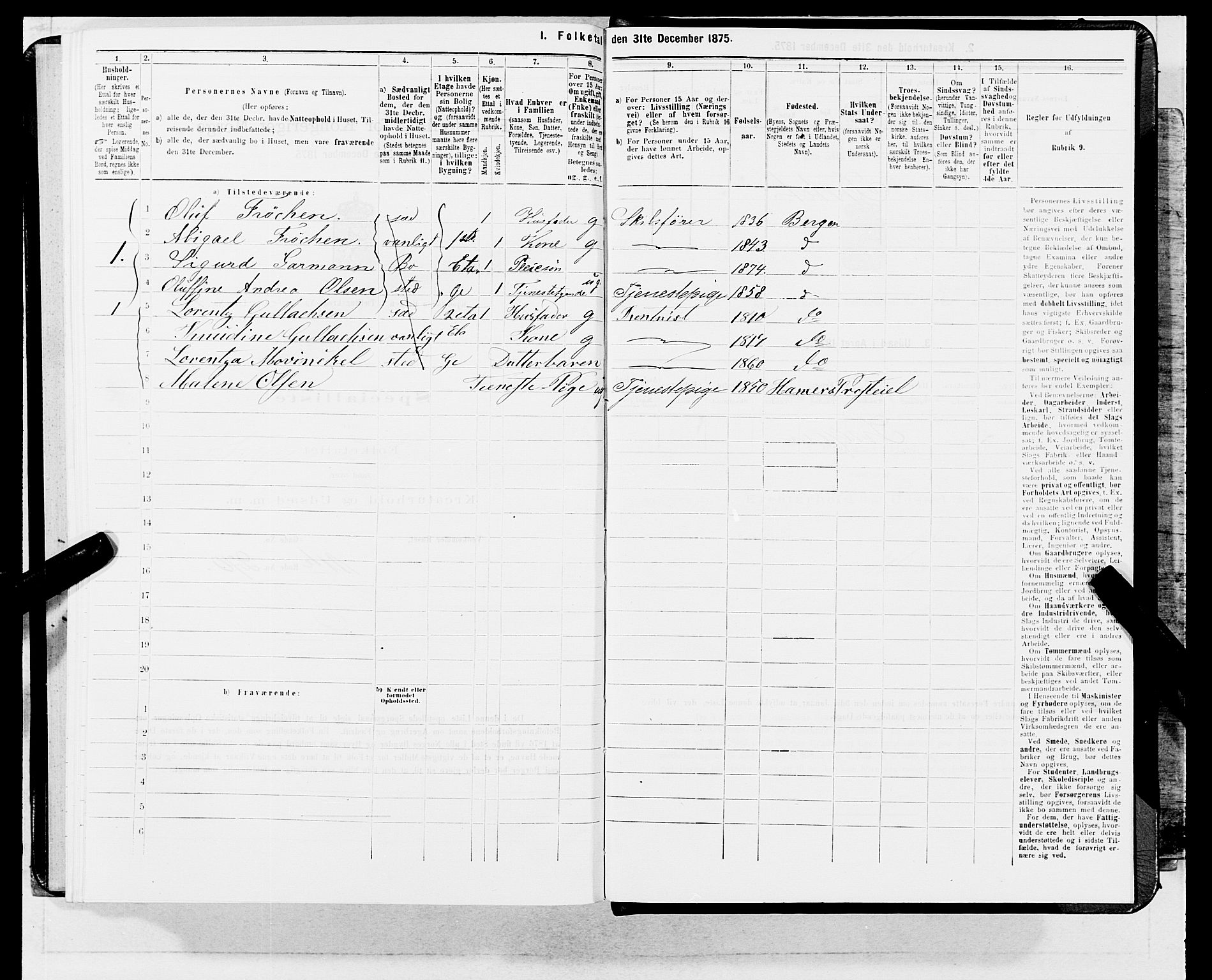 SAB, 1875 census for 1301 Bergen, 1875, p. 2940