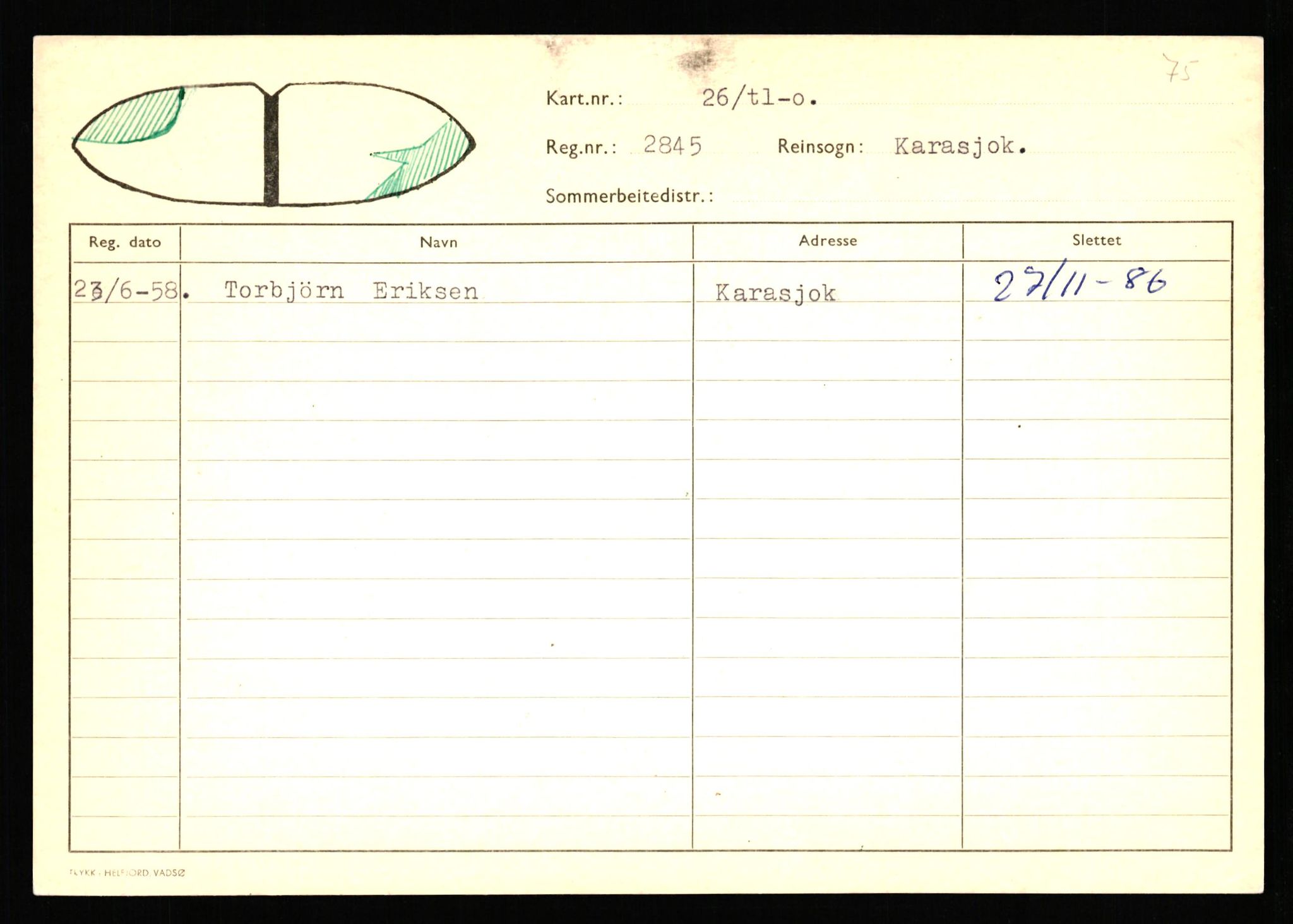 Lappefogden i Finnmark/Reindriftsforvaltningen Øst-Finnmark, AV/SATØ-S-1461/G/Ge/Gea/L0006: Slettede reinmerker, 1934-1992, p. 39