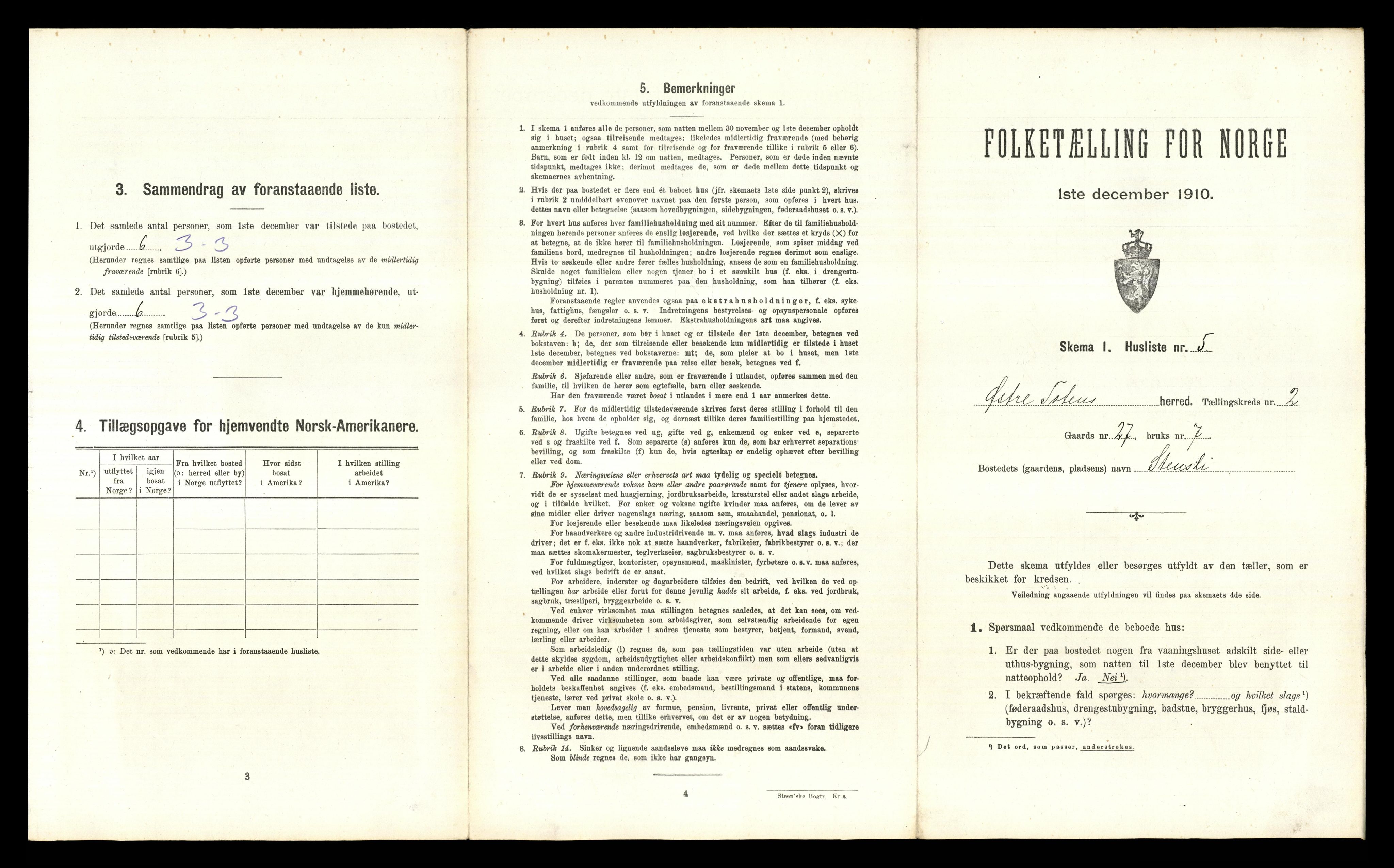 RA, 1910 census for Østre Toten, 1910, p. 241