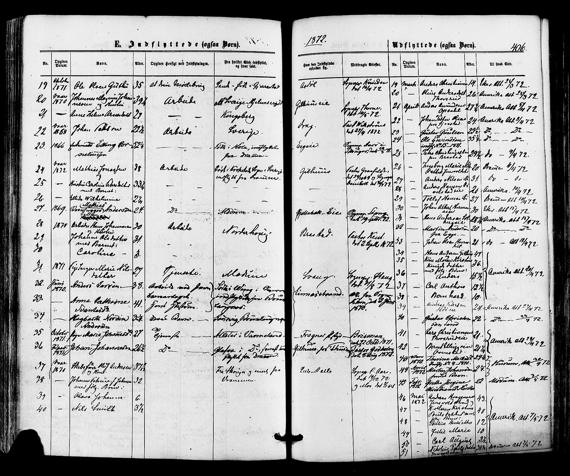 Lier kirkebøker, AV/SAKO-A-230/F/Fa/L0013: Parish register (official) no. I 13, 1865-1874, p. 406