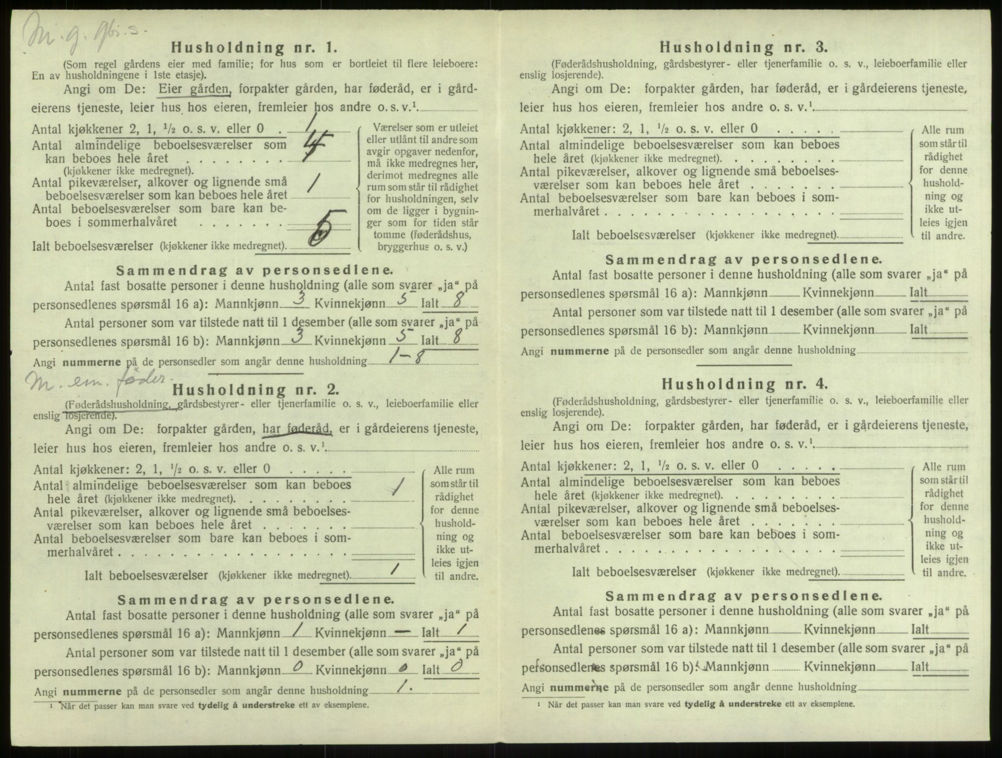 SAB, 1920 census for Manger, 1920, p. 1186