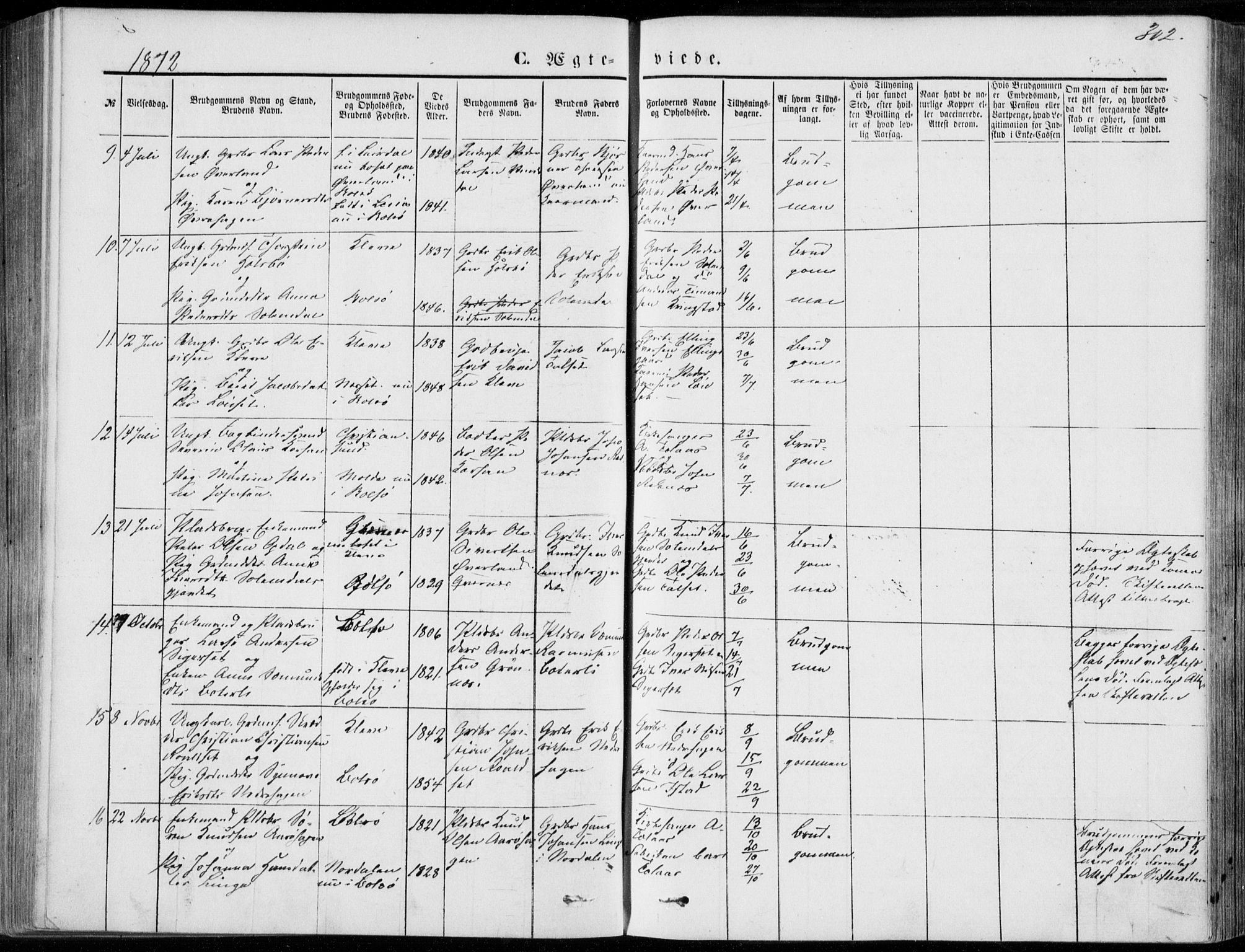 Ministerialprotokoller, klokkerbøker og fødselsregistre - Møre og Romsdal, AV/SAT-A-1454/555/L0655: Parish register (official) no. 555A05, 1869-1886, p. 302