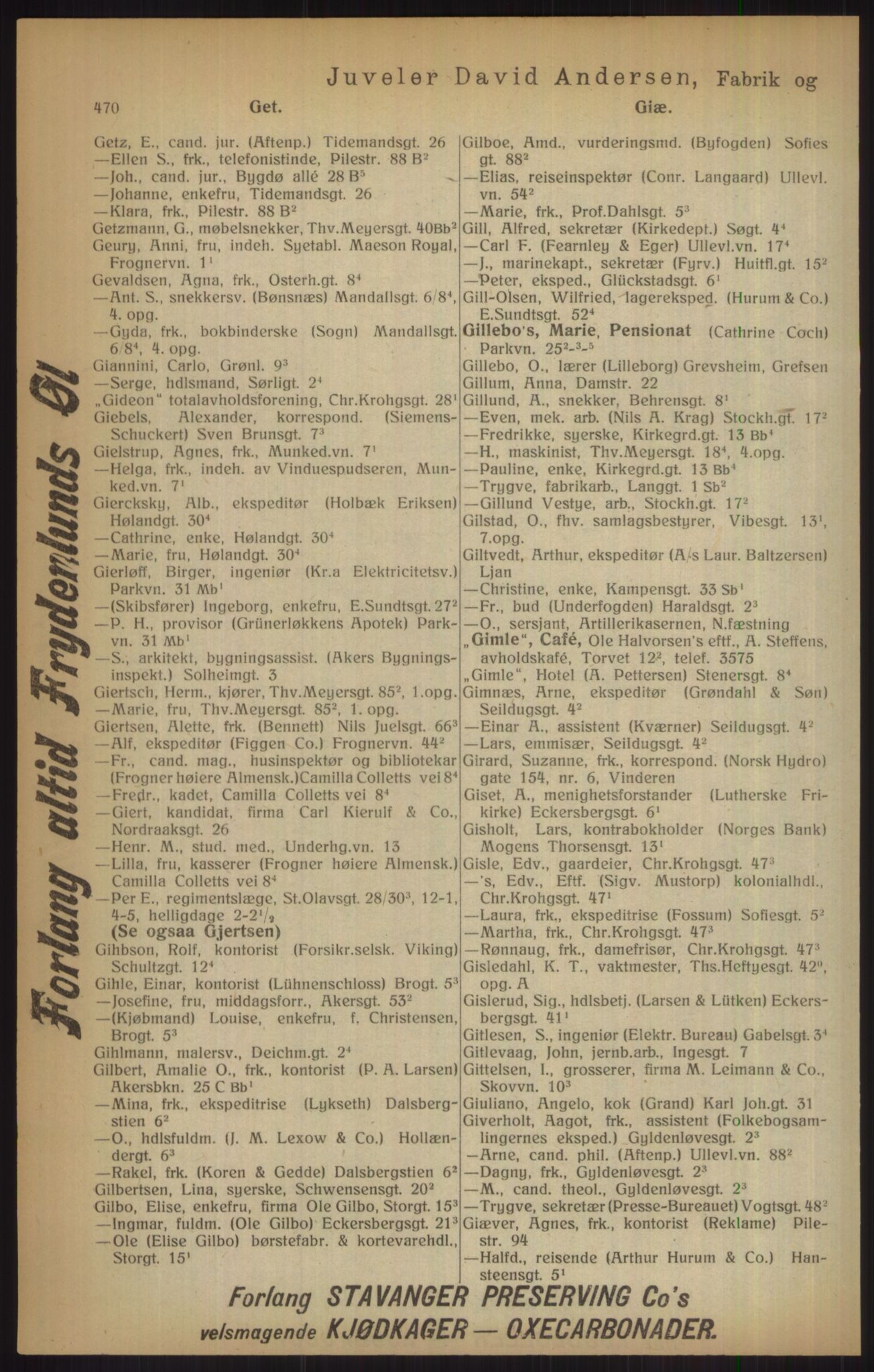 Kristiania/Oslo adressebok, PUBL/-, 1915, p. 470