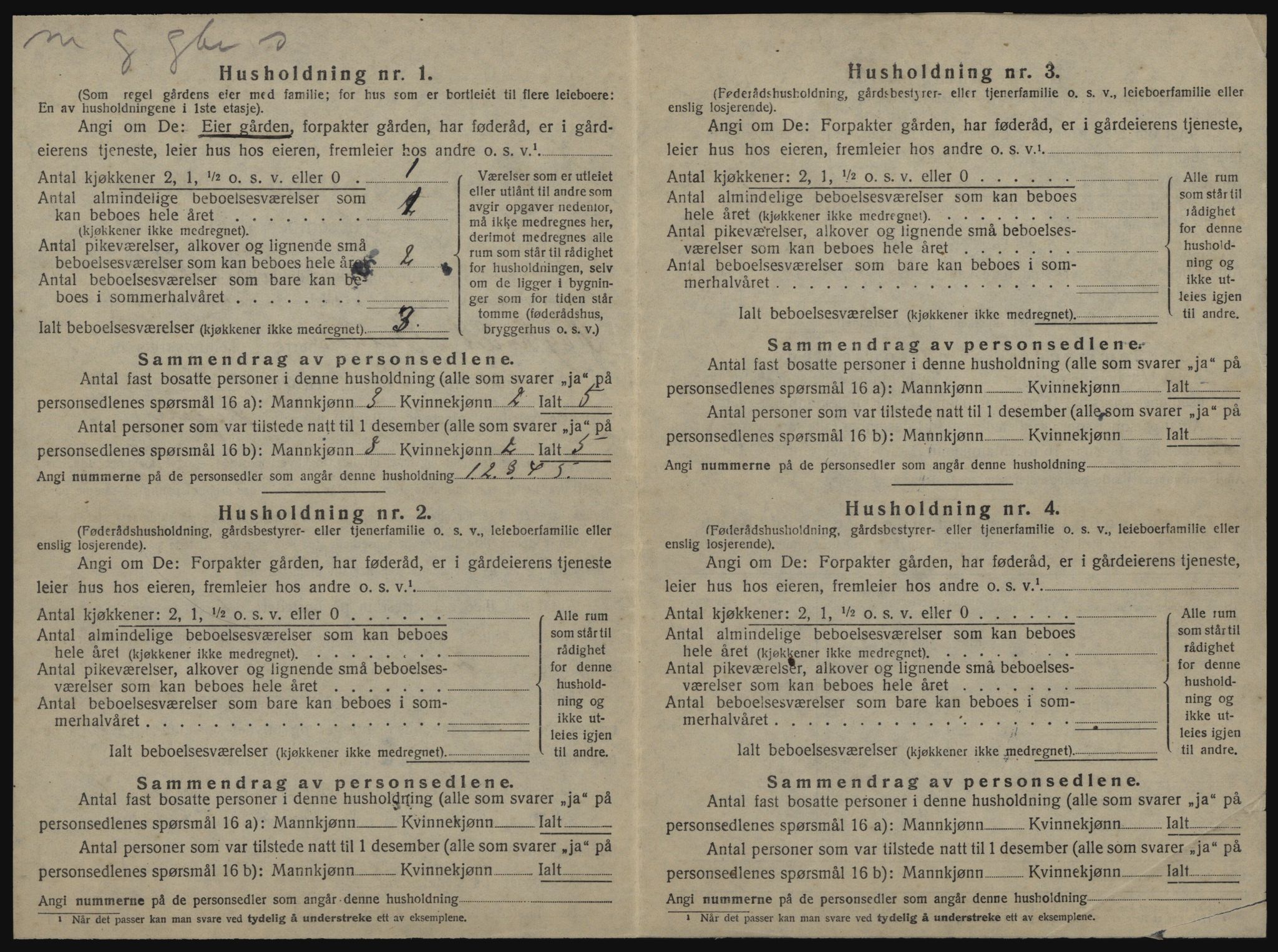 SAT, 1920 census for Hølonda, 1920, p. 402