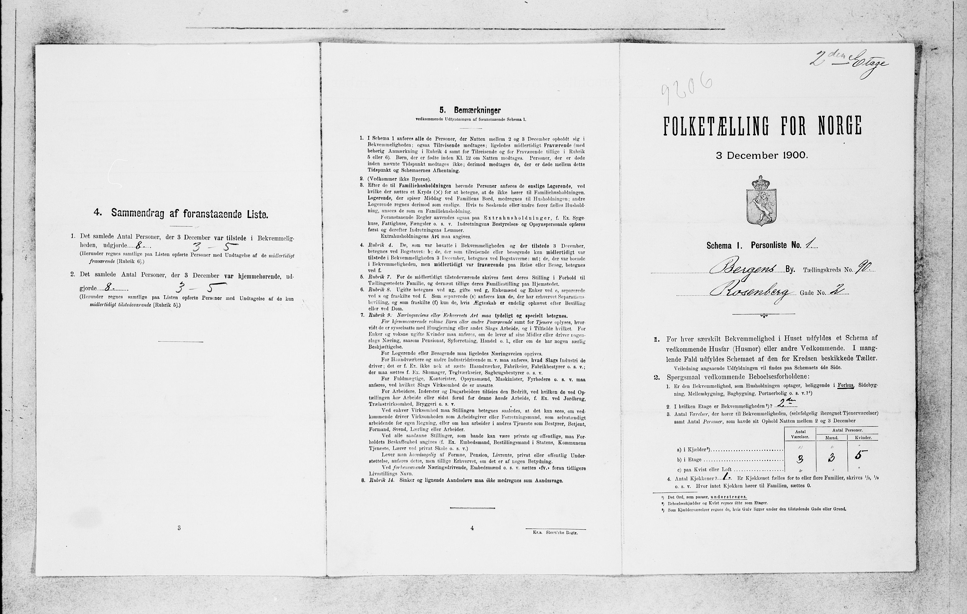 SAB, 1900 census for Bergen, 1900, p. 19711