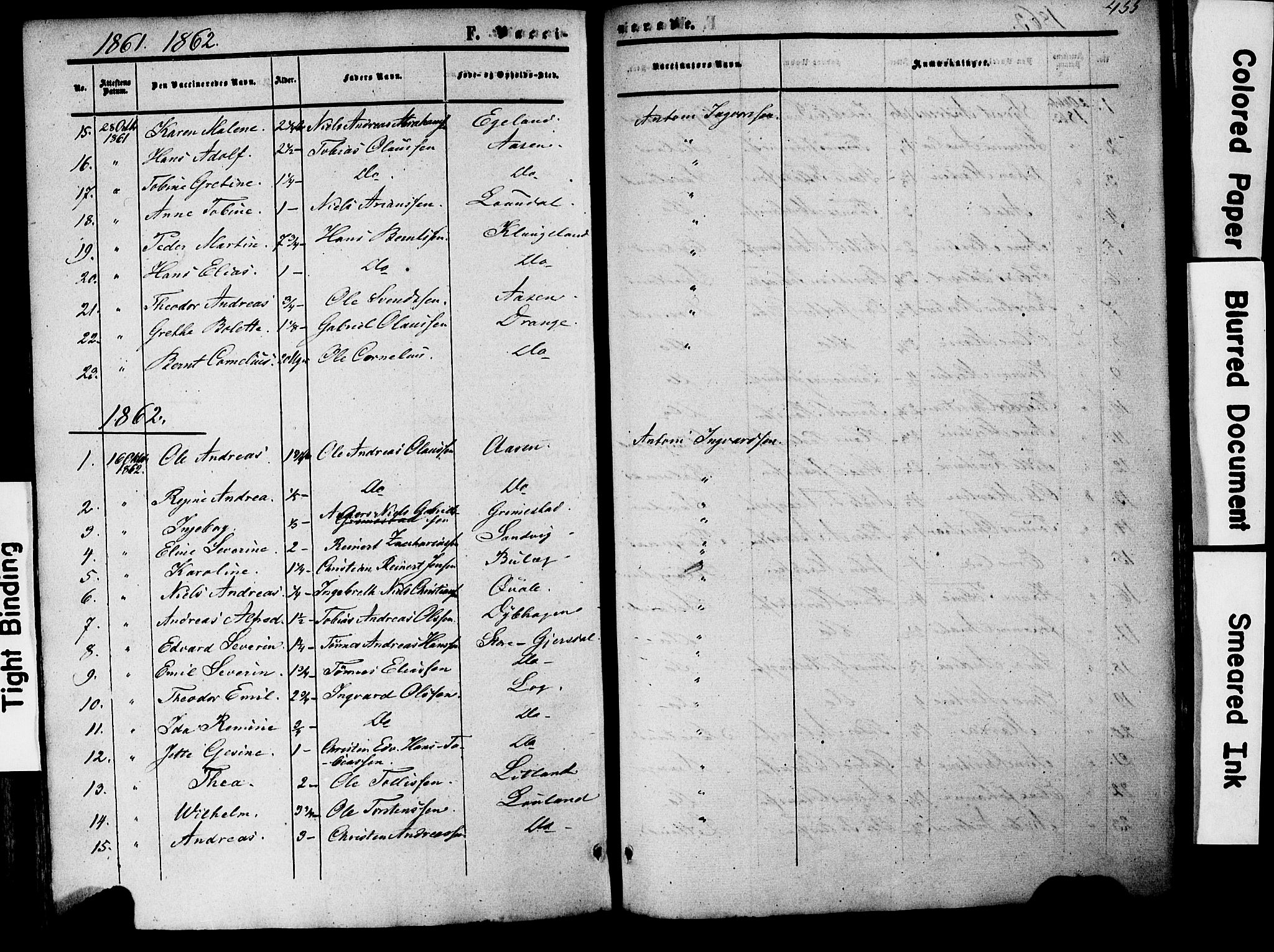 Herad sokneprestkontor, AV/SAK-1111-0018/F/Fa/Faa/L0005: Parish register (official) no. A 5, 1853-1886, p. 455