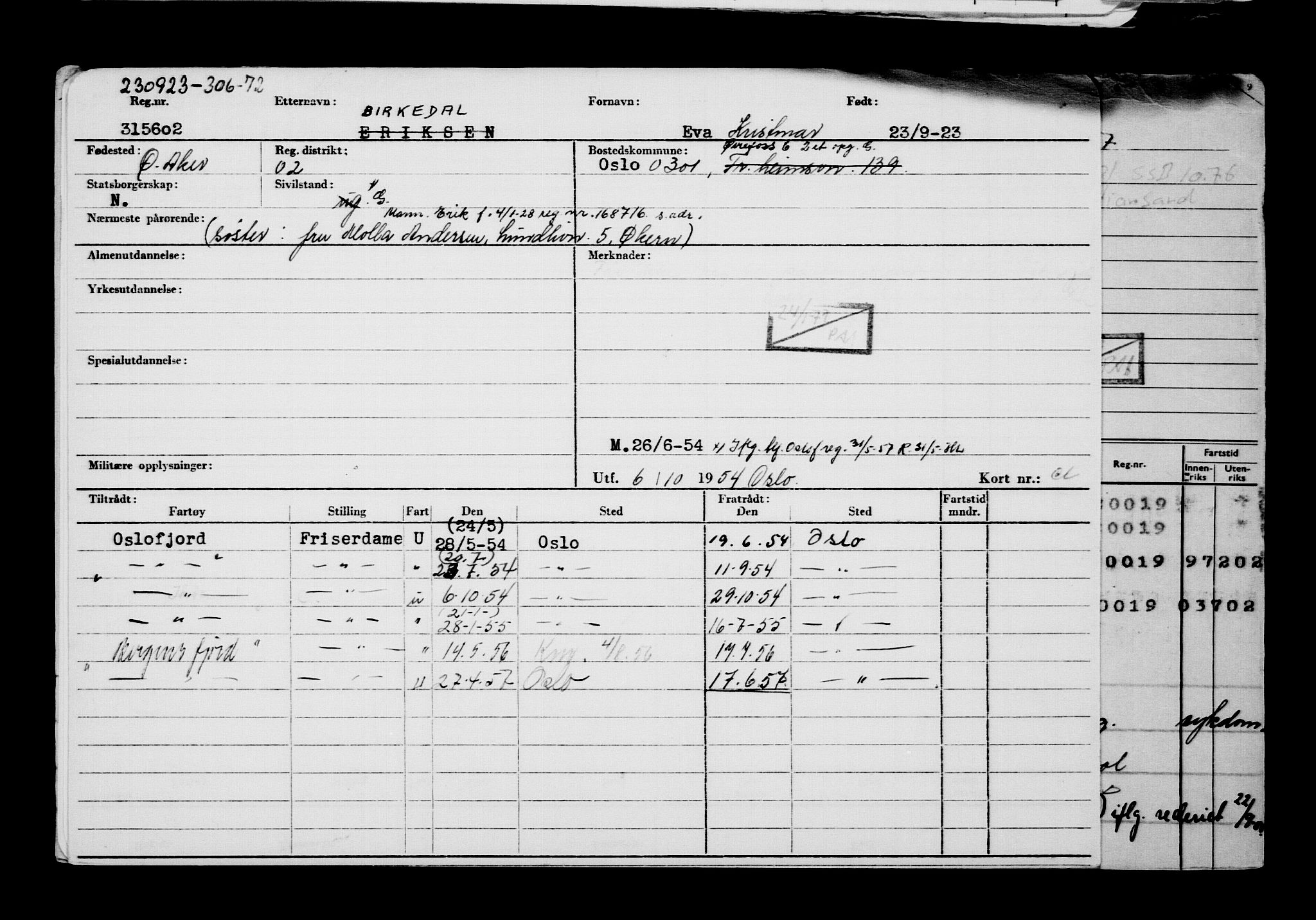 Direktoratet for sjømenn, AV/RA-S-3545/G/Gb/L0223: Hovedkort, 1923, p. 221